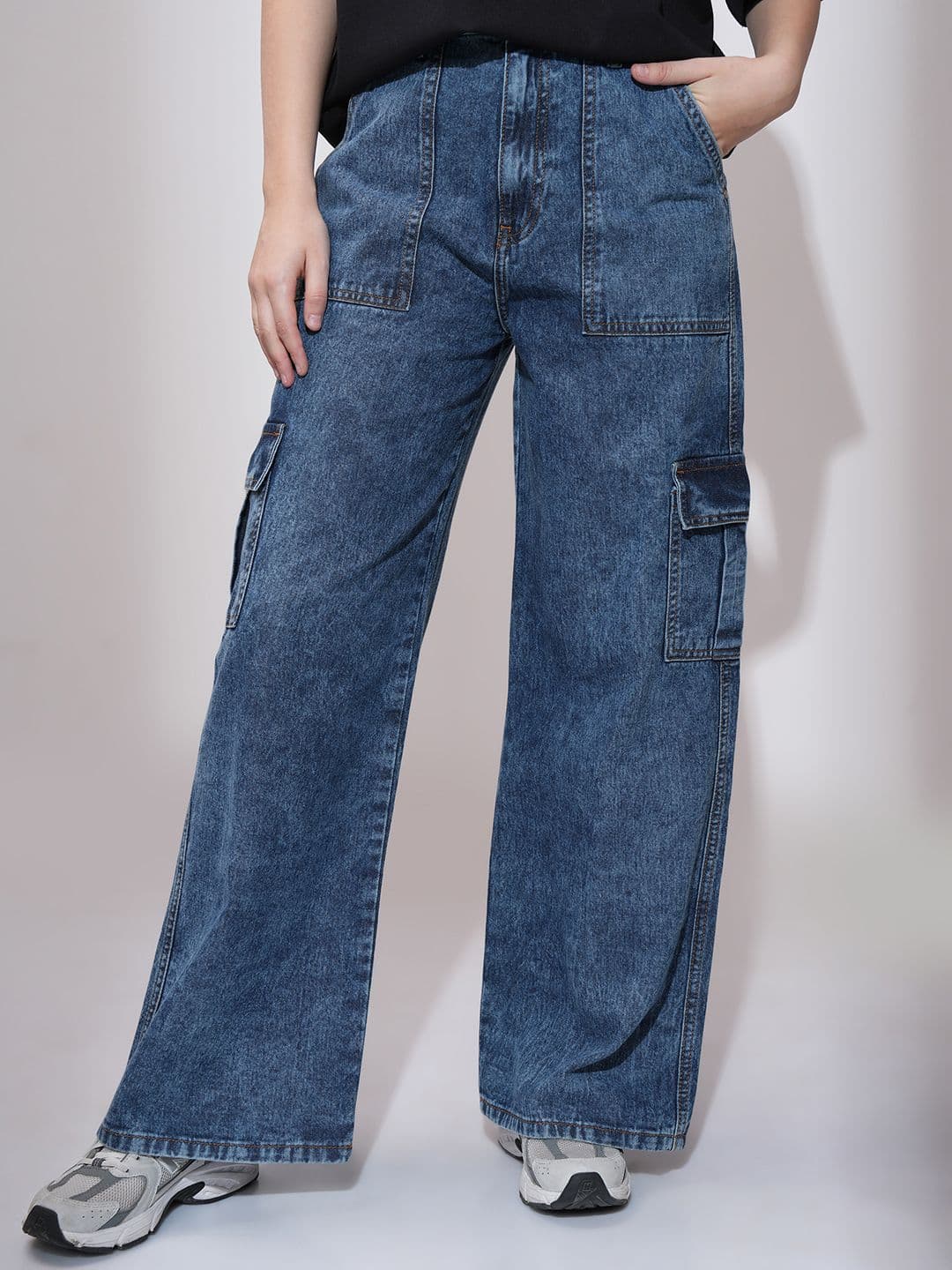 Street By Tokyo Talkies Women Flared Light Fade Stretchable Jeans - view 1