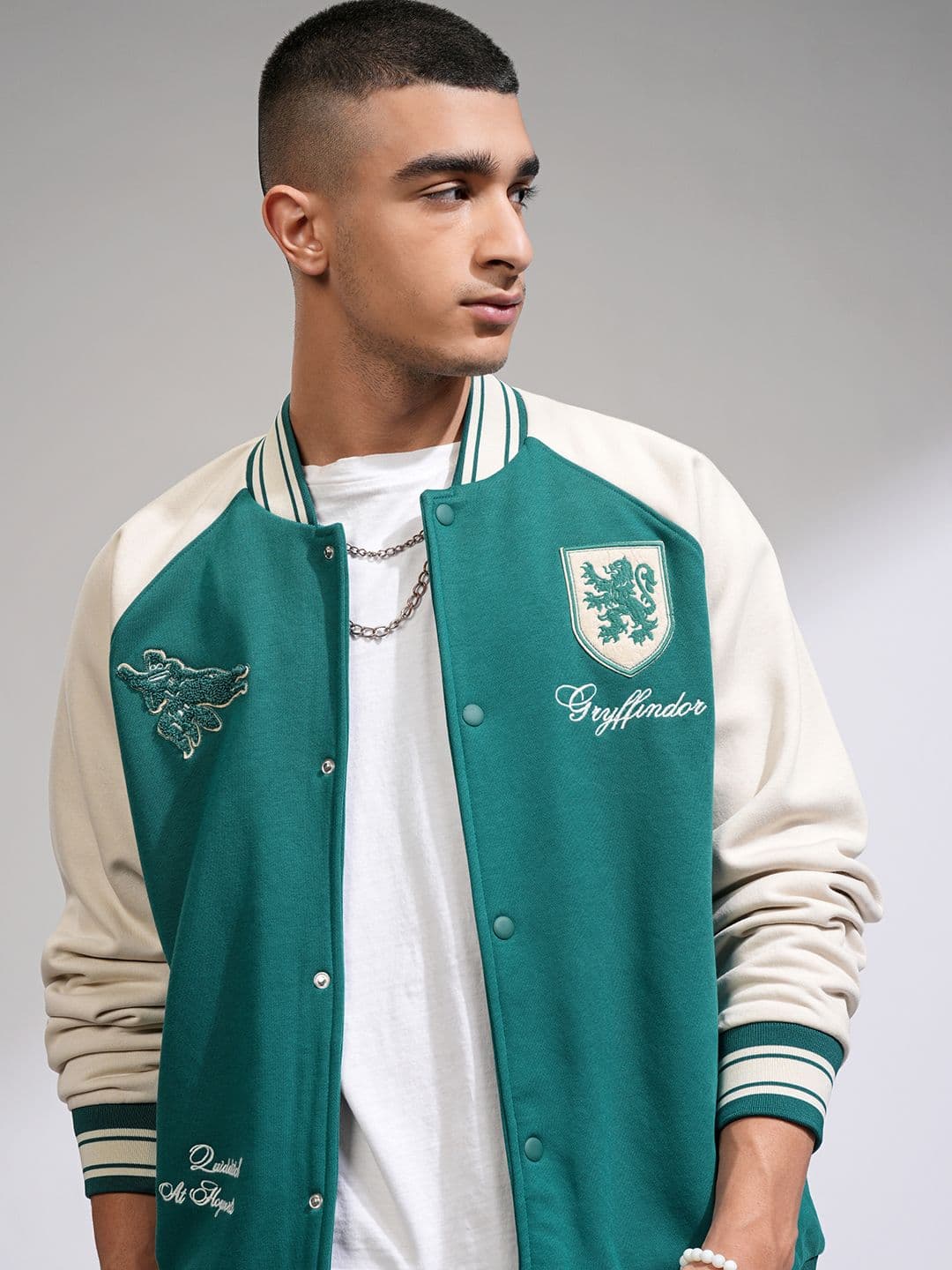 HIGHLANDER Warner Bros Harry Potter Men Oversized Varsity Jacket - view 1