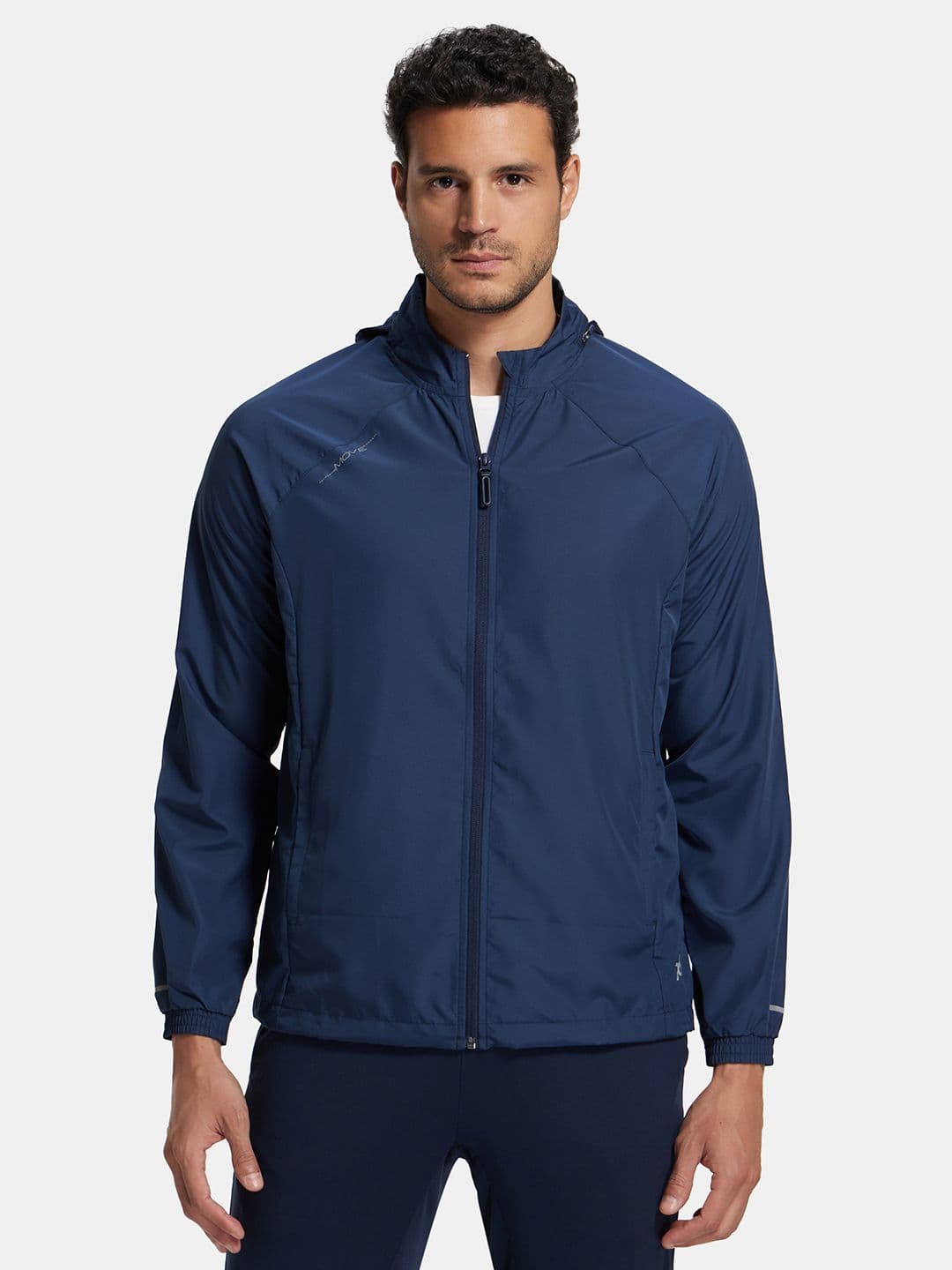 Jockey Microfiber Active Wear Water Resistant Convertible Hoodie Jacket - MV40 - view 1