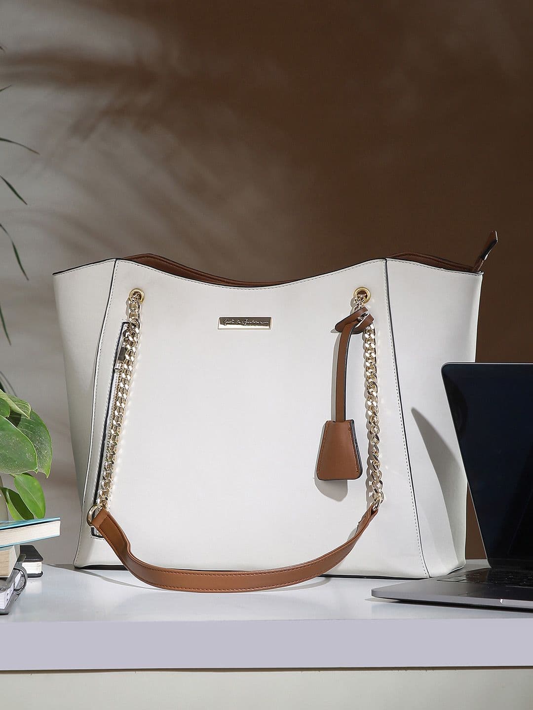 Mast & Harbour Women Structured Office Tote Bag - view 1