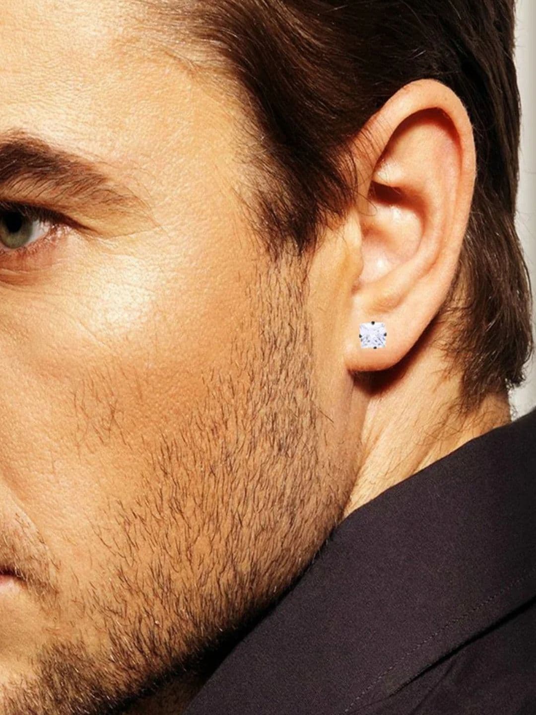 The Roadster Lifestyle Co. Men Stainless Steel Cubic Zirconia Studded Studs - view 1