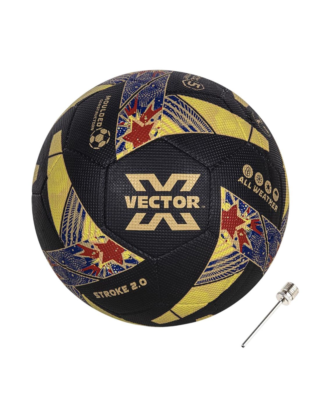 VECTOR X Stroke 2.0 Machine Stitched 32 Panel Football With Needle - view 1