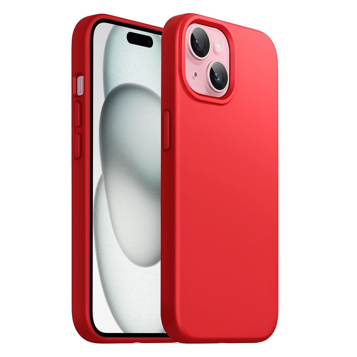 LIRAMARK Solid Printed iPhone 15 Plus Back Case Mobile Accessories - view 1