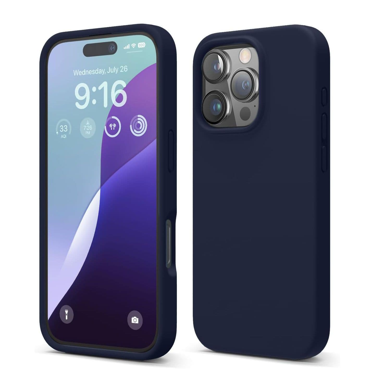 LIRAMARK Solid Printed iPhone 16 Pro Max Back Case Mobile Accessories - view 1