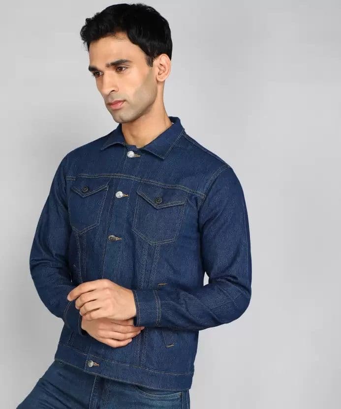 COMFITS Men Lightweight Denim Jacket with Patchwork - view 1