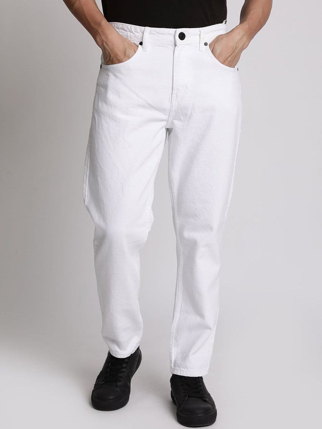 Bene Kleed Men White Regular Fit Mid Rise Jeans - view 1