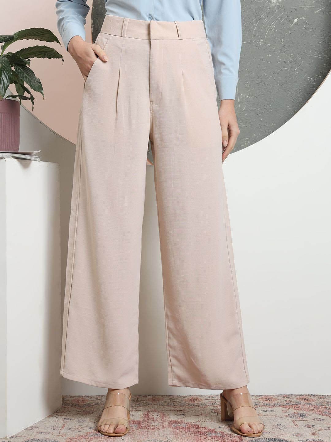 FITHUB Women High-Rise Pleated Trousers - view 1