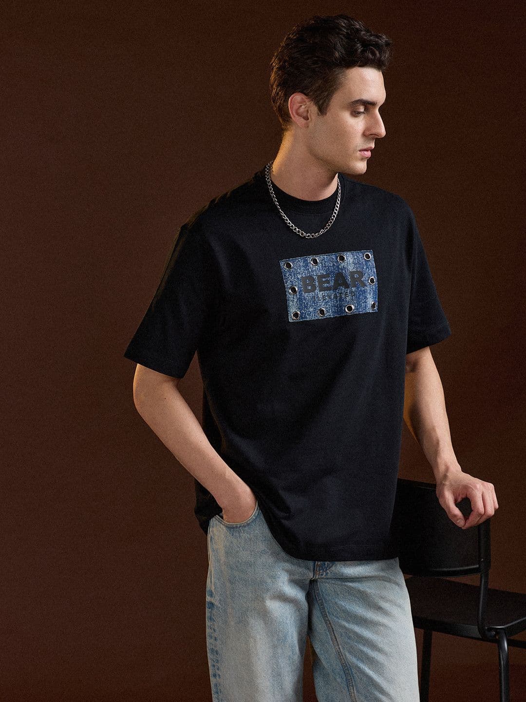 THE BEAR HOUSE Men Drop-Shoulder Sleeves T-shirt - view 1