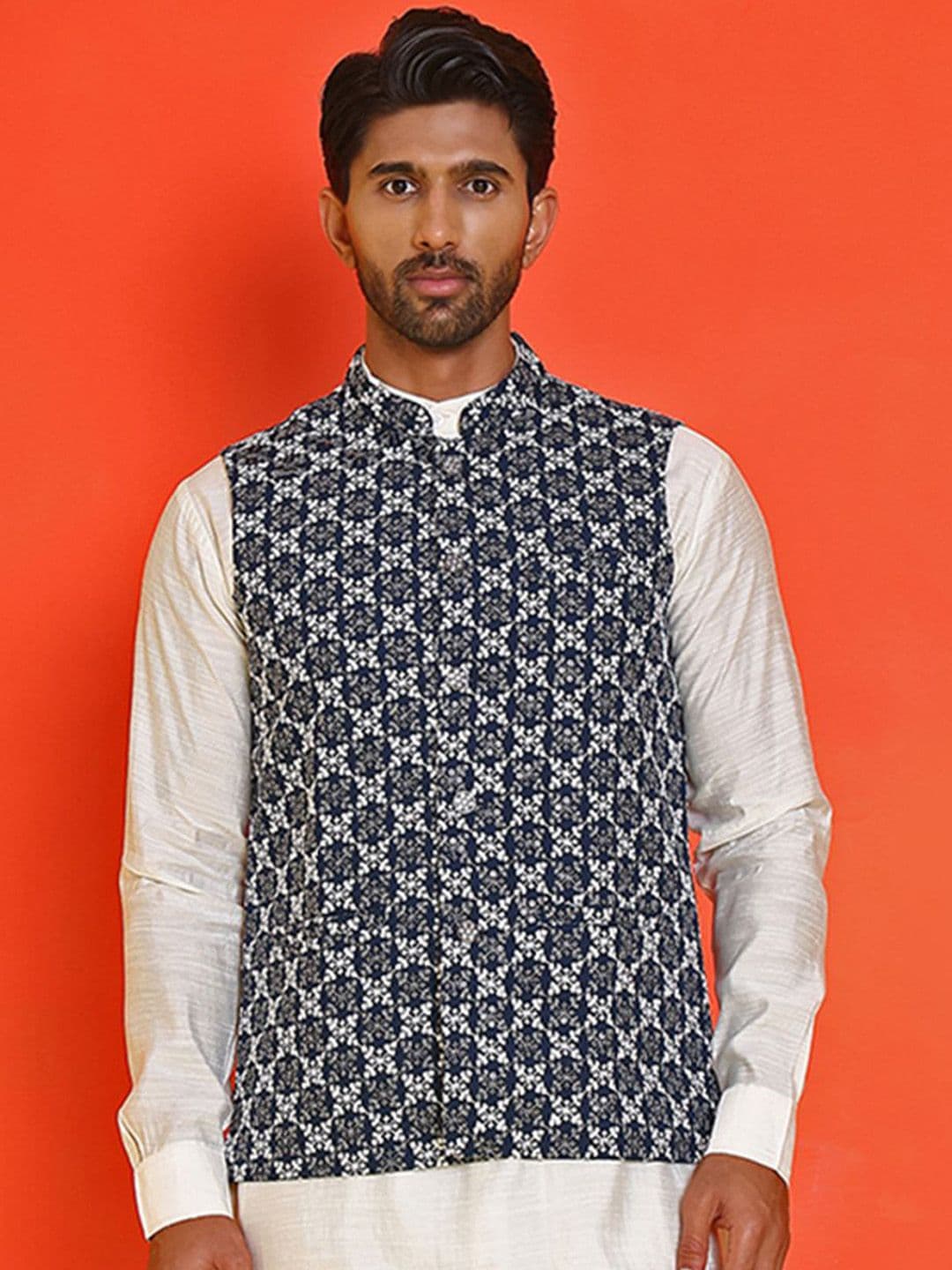 Jompers Embroidered Nehru jacket - view 1