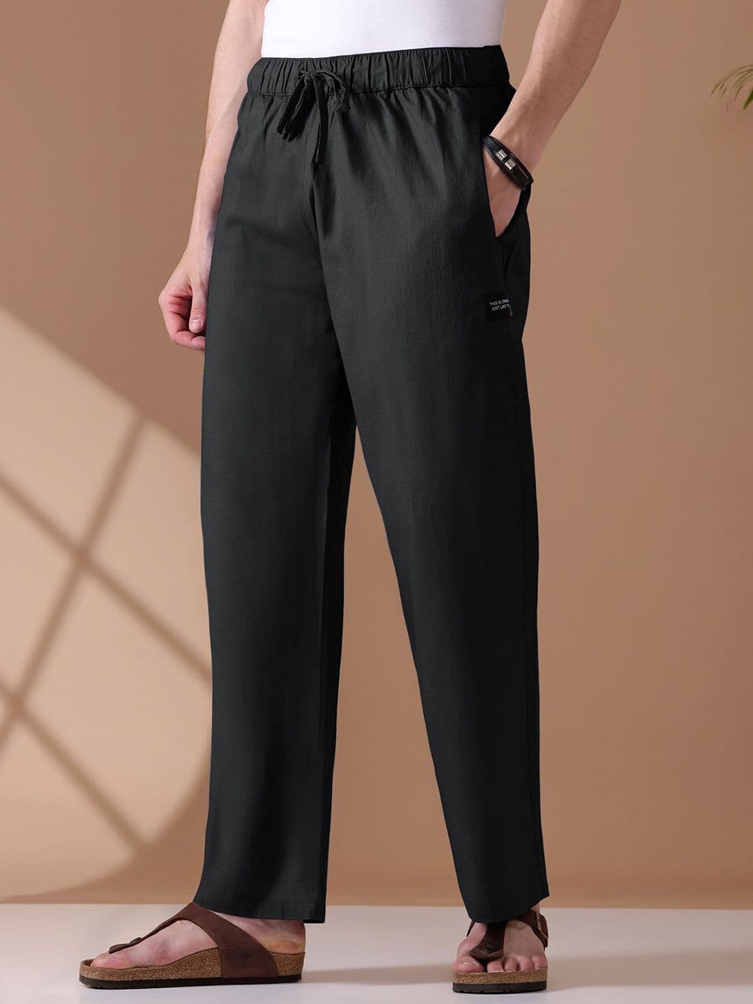 Beyoung Men Cotton Loose Fit Lounge Pants - view 1