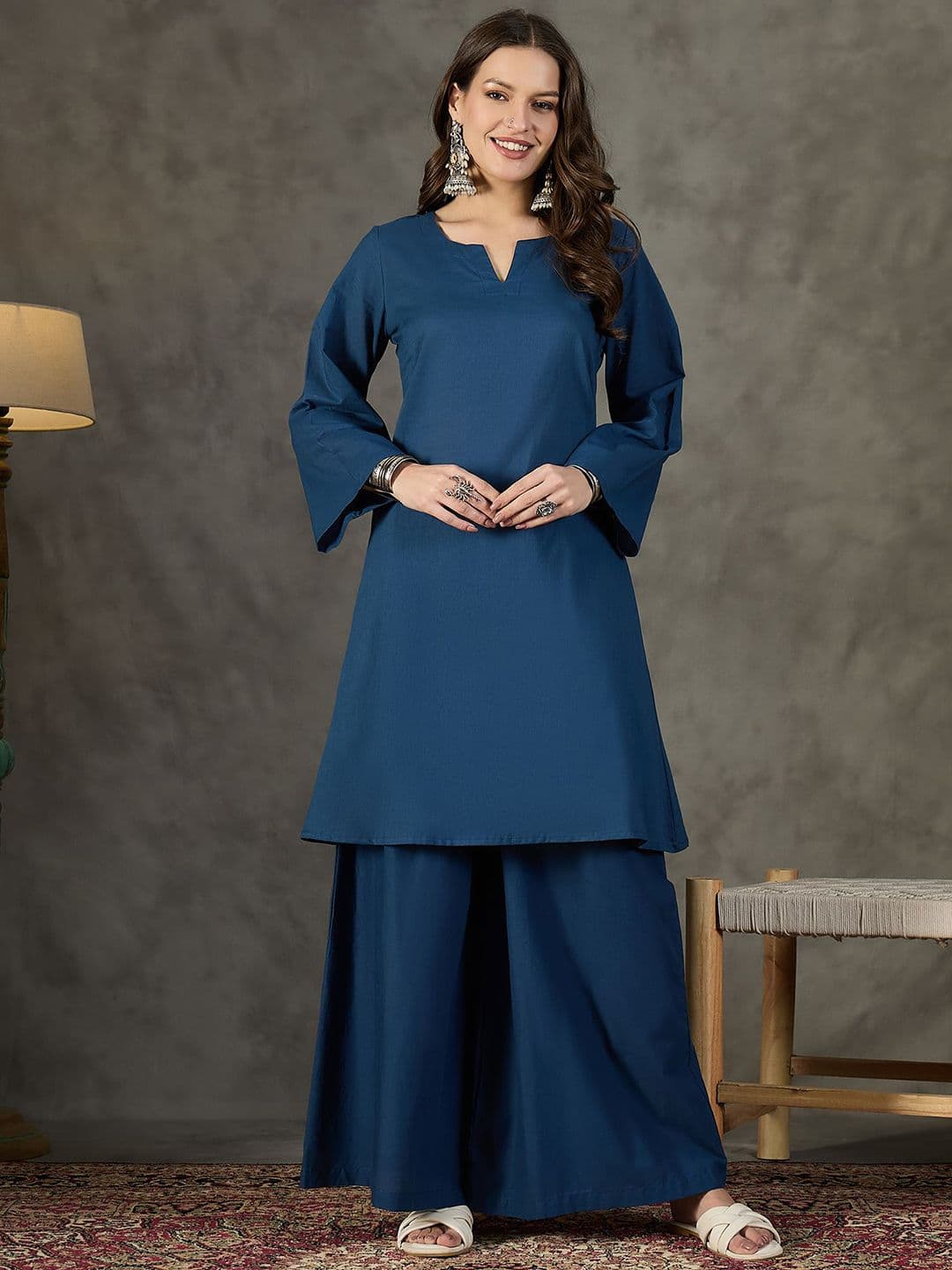 InWeave Women Regular Kurta with Palazzos - view 1