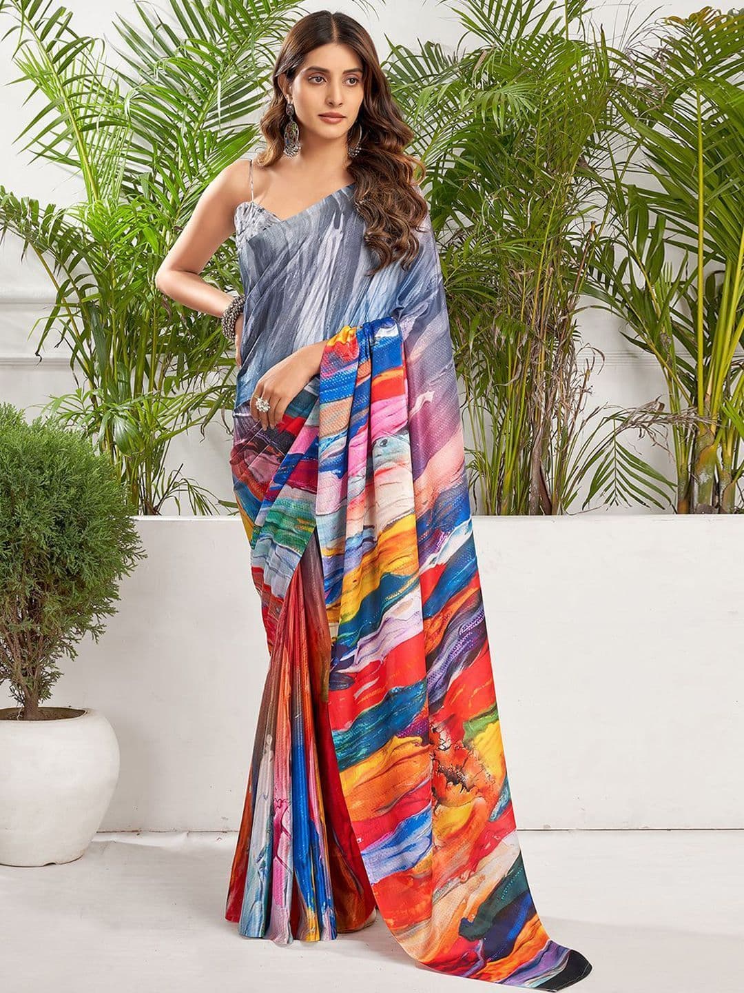DIVASTRI Pure Crepe Saree - view 1
