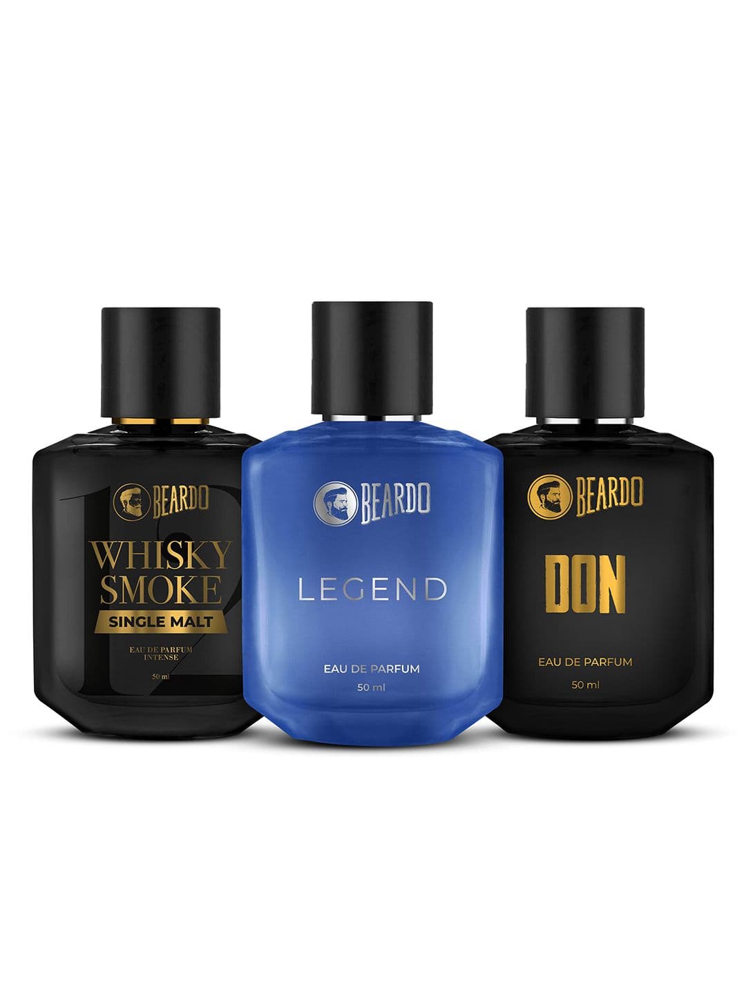BEARDO Set of 3 Eau de Parfum - Whisky Smoke Single Malt + Don + Legend - 50ml each - view 1