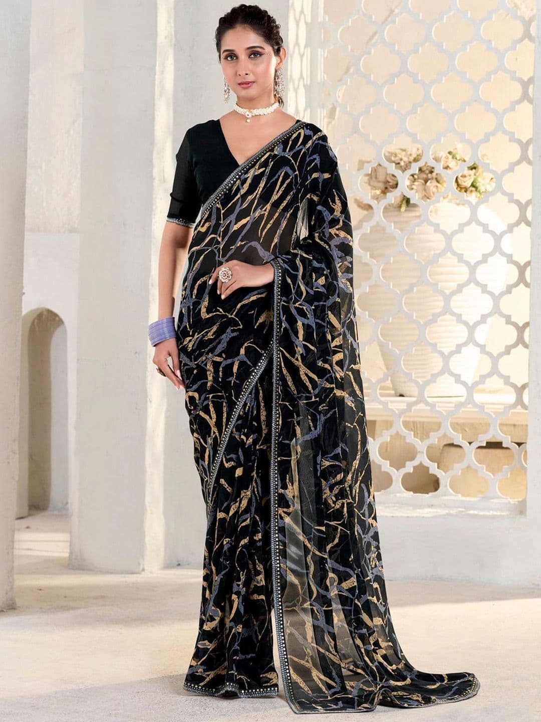 DIVASTRI Pure Georgette Saree - view 1