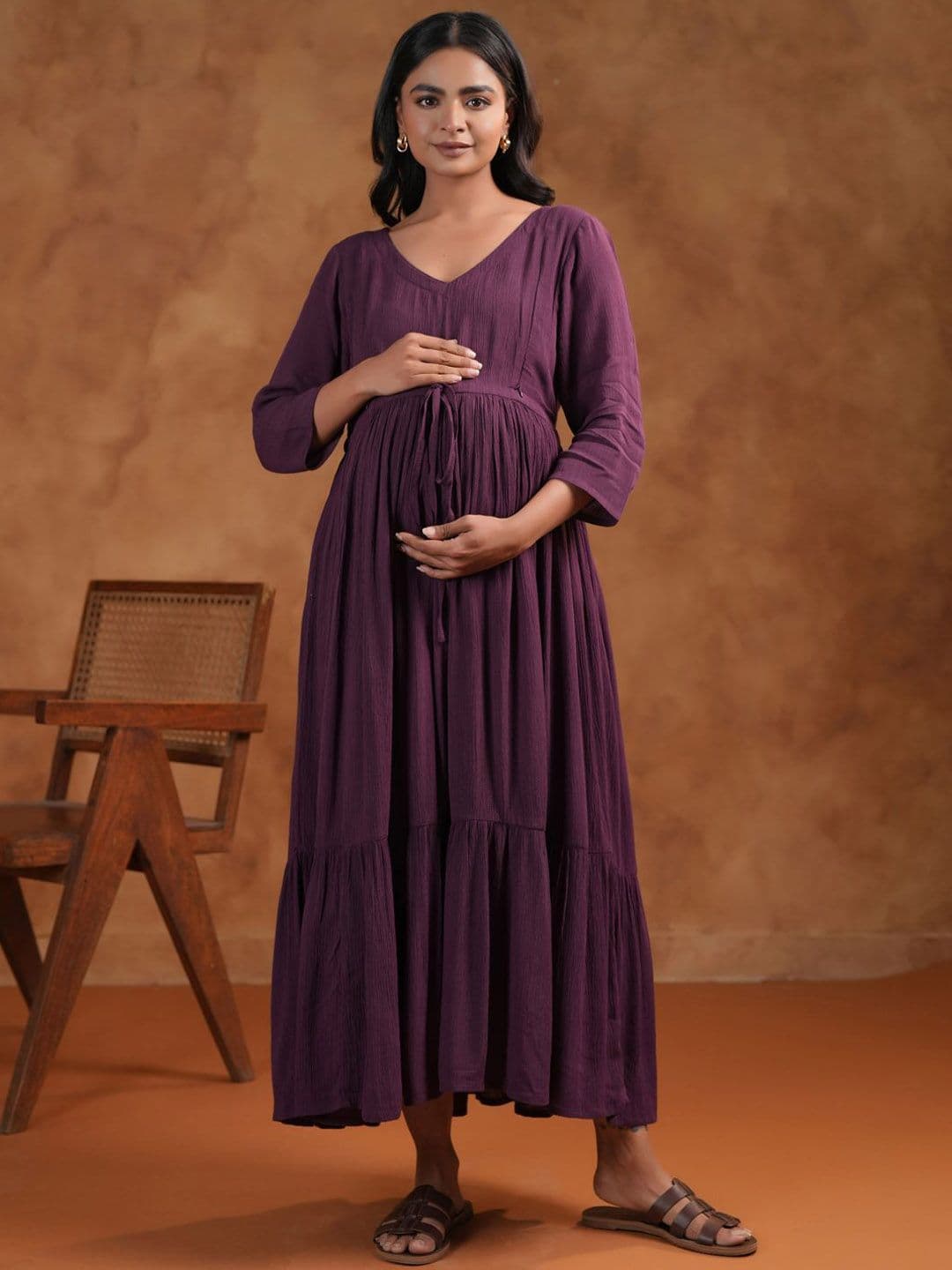 anayna Fit & Flared Maternity Ethnic Dresses - view 1