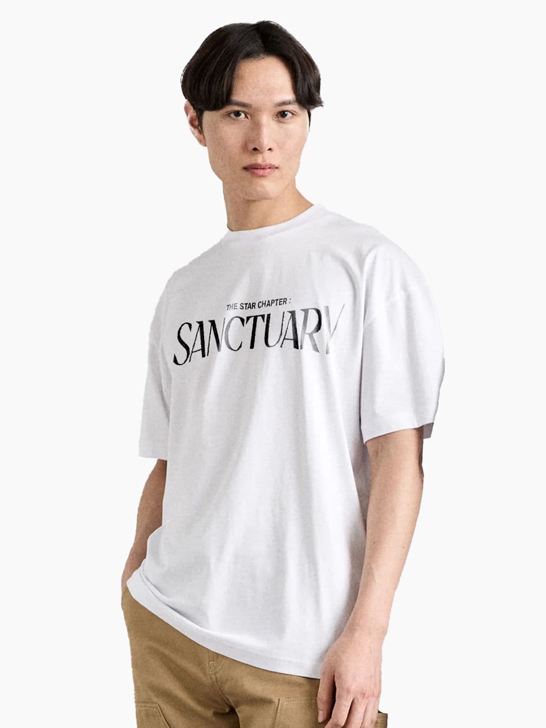 The Korhean Store Unisex K-Pop TXT Star Sanctuary Streetwear Regular Fit Graphic Printed Cotton Tshirt - view 1