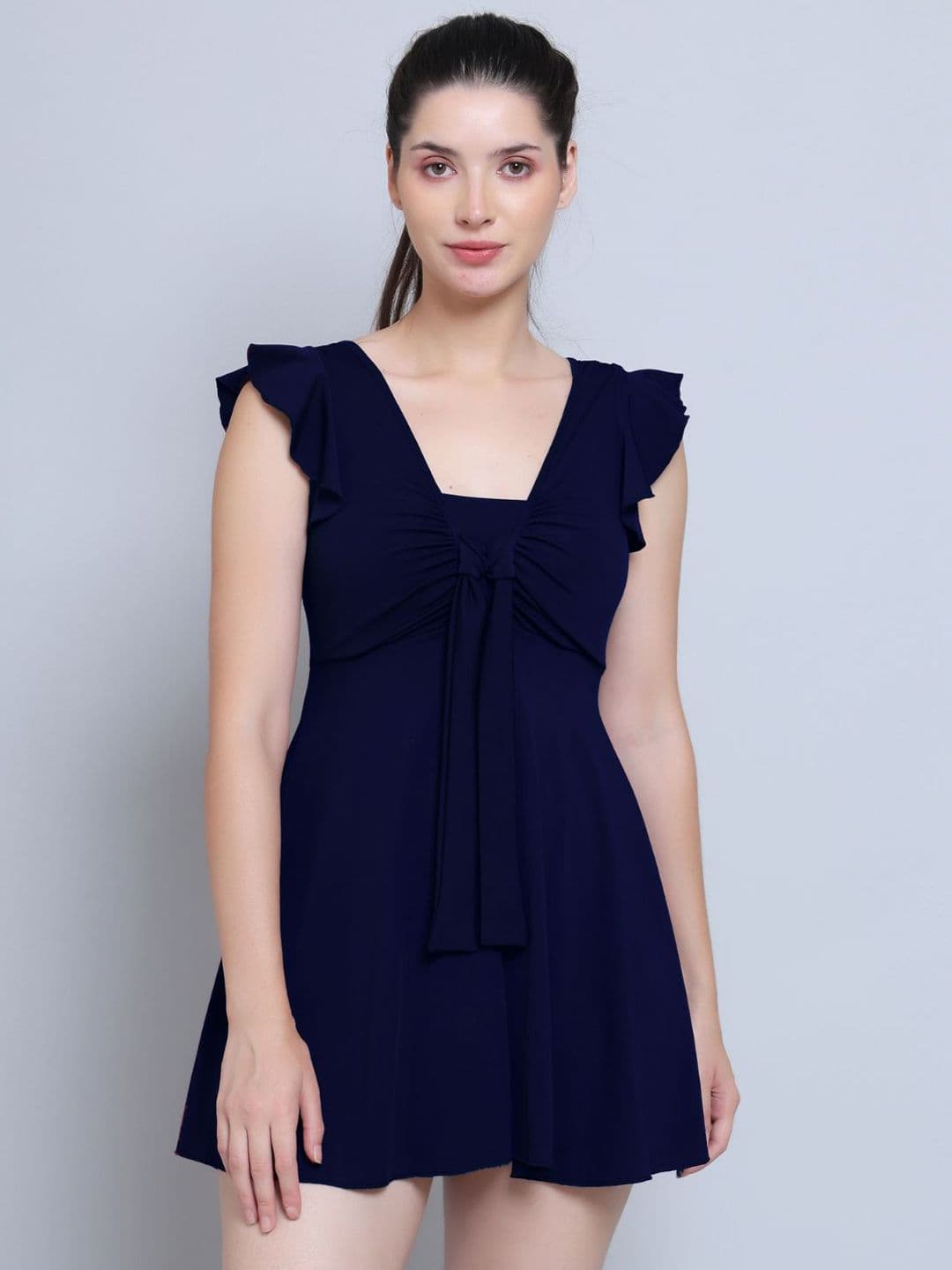 MEGASKA V-Neck Swimming Dress - view 1