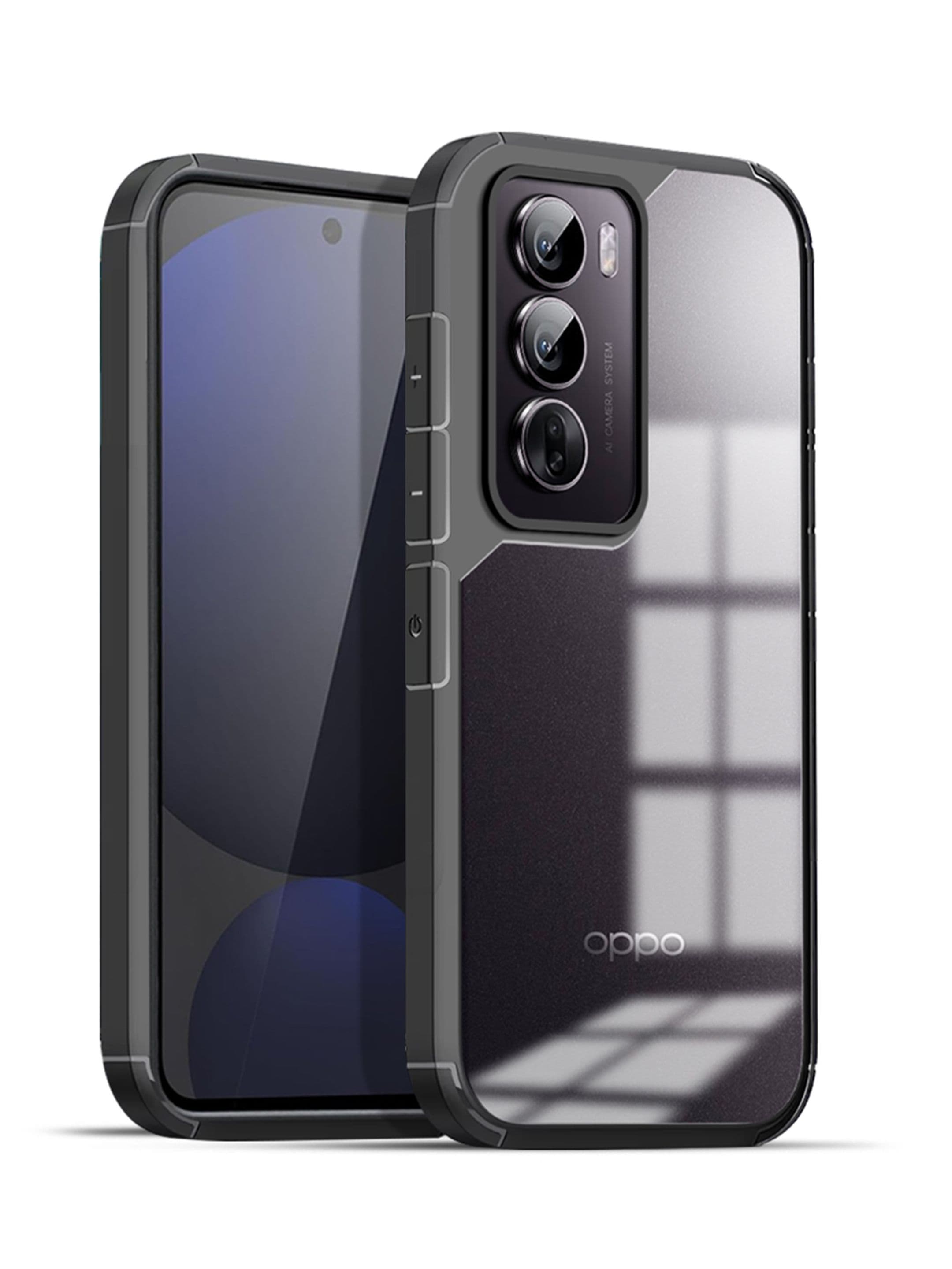 Karwan Solid Oppo Reno 12 5G Shockproof Bumper Back Case - view 1