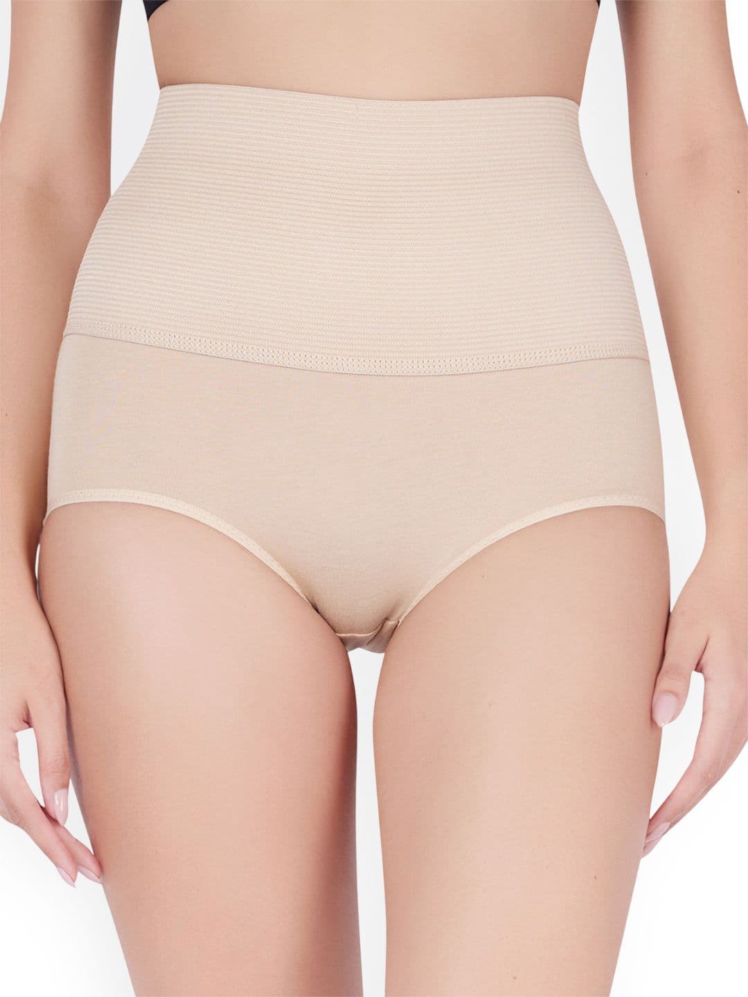 PLUMBURY Cotton Highwaist Tummy Tucker Shaper Panty - view 1