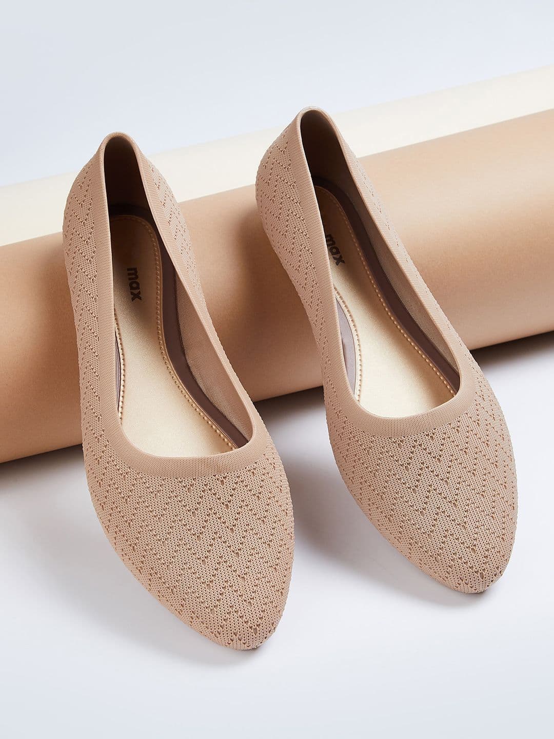 max Women Woven Design Ballerinas - view 1