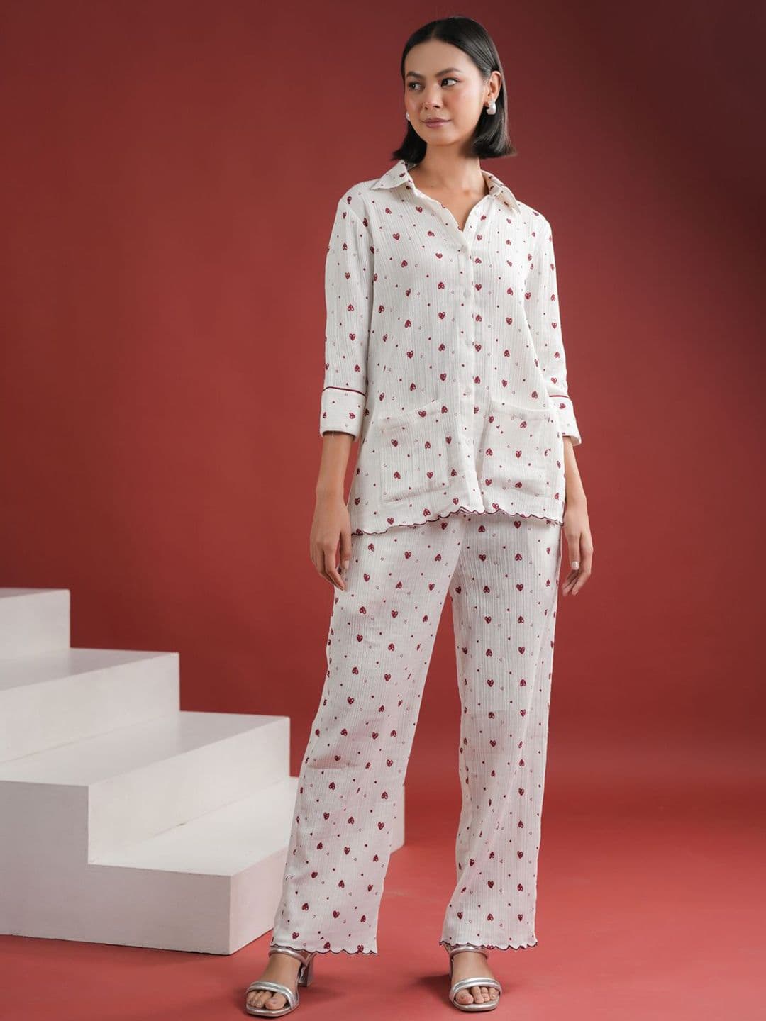 SE-NSP-844-SANSKRUTIHOMES Printed Shirt With Trouser - view 1