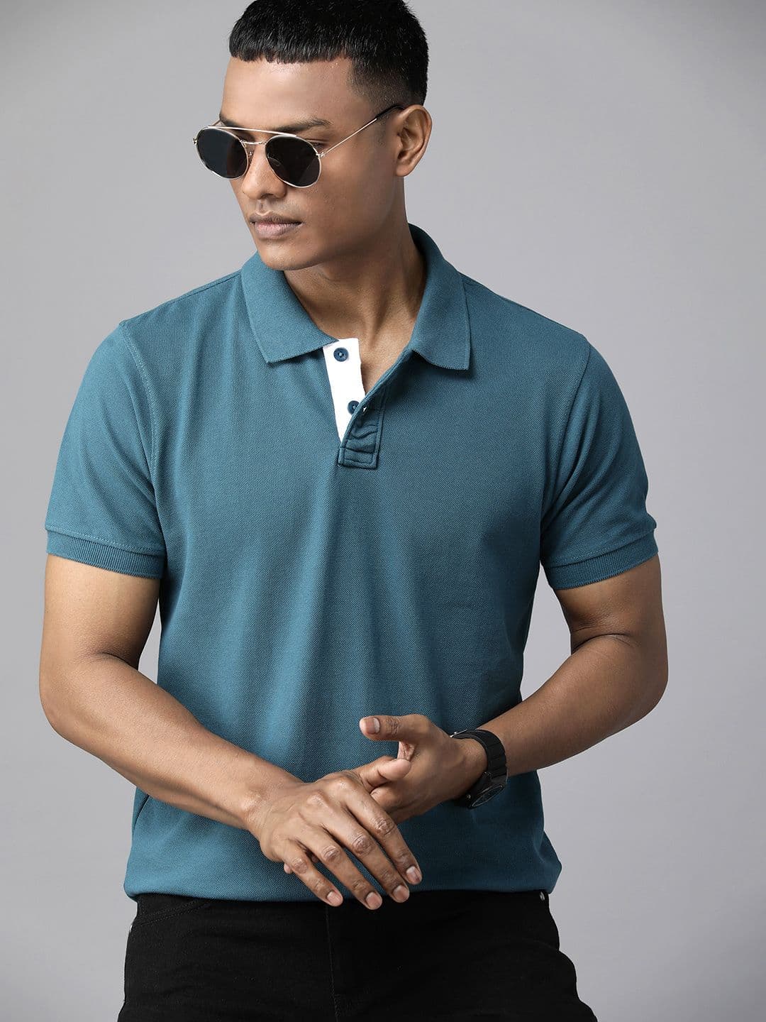 The Roadster Lifestyle Co. Pure Cotton Polo T-shirt - view 1