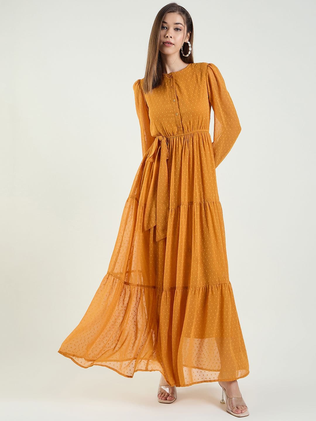 aayu Women Georgette Maxi Dress - view 1