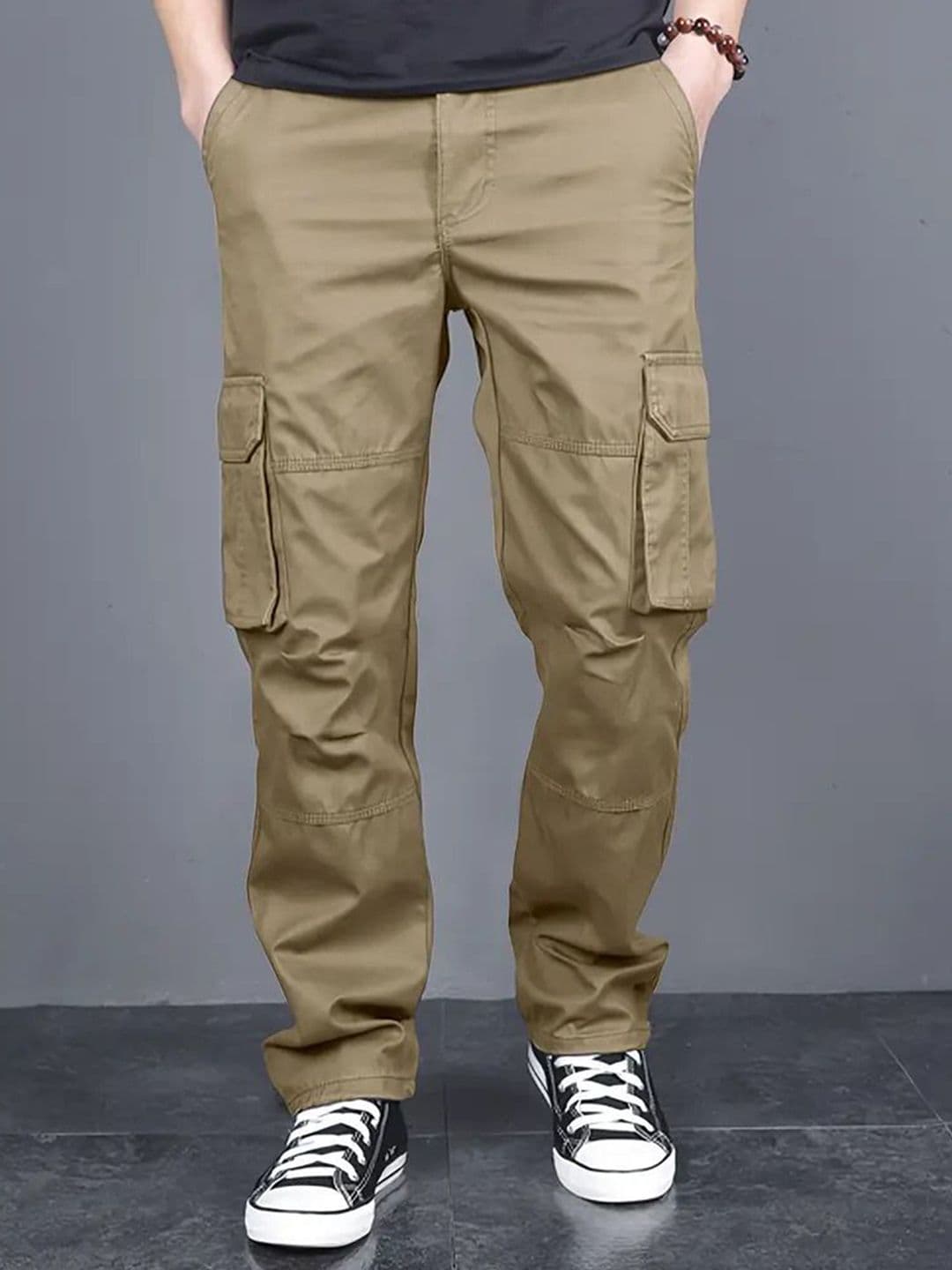 FABRIPPLE Men Classic Loose Fit Cargo Trousers - view 1