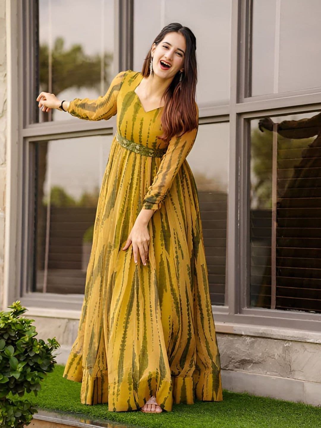 Jash Creation Women Printed Maxi Dress - view 1