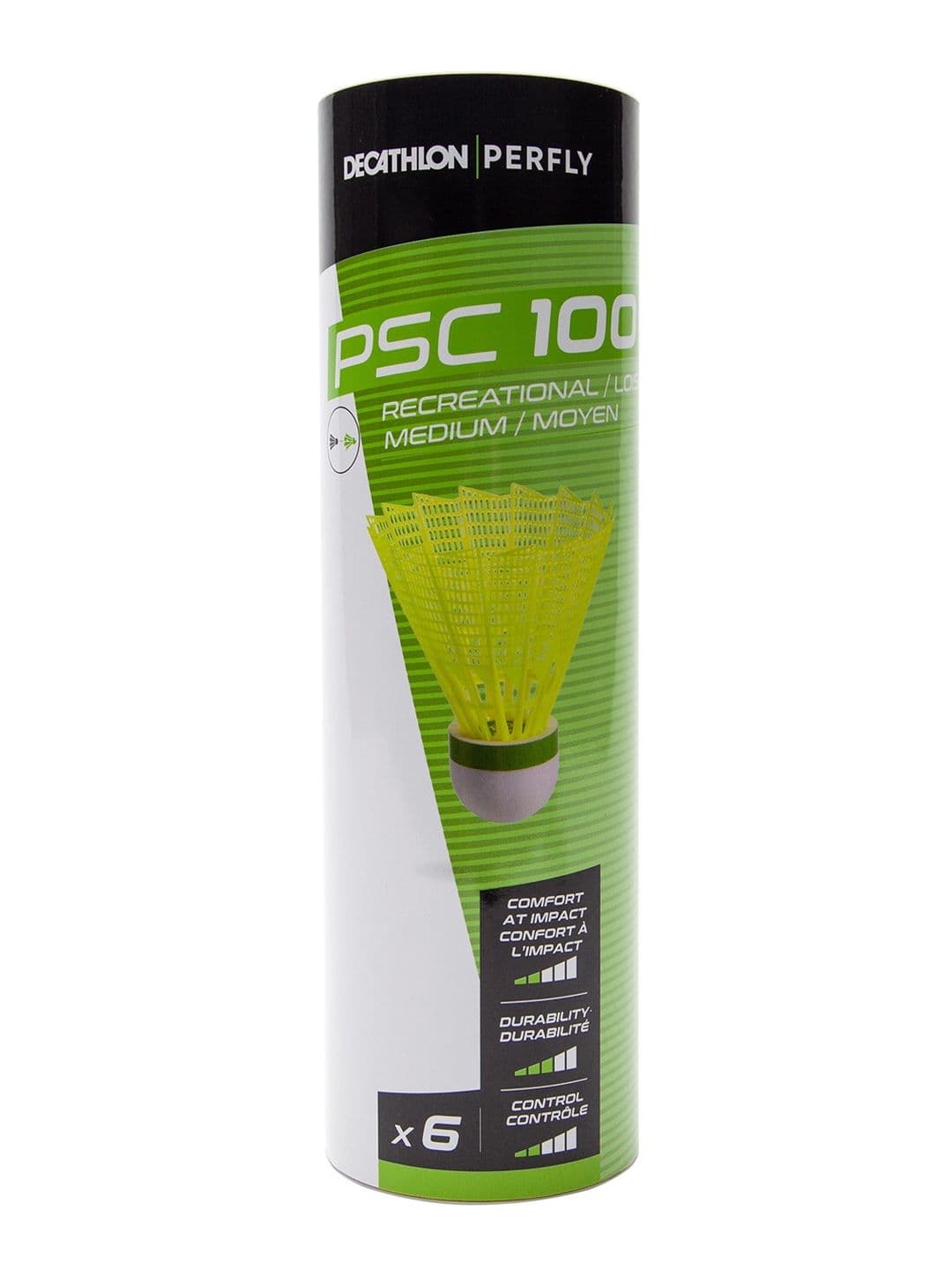 Decathlon Perfly - Adults Yellow PSC 100 Robustness Badminton Shuttlecock - view 1