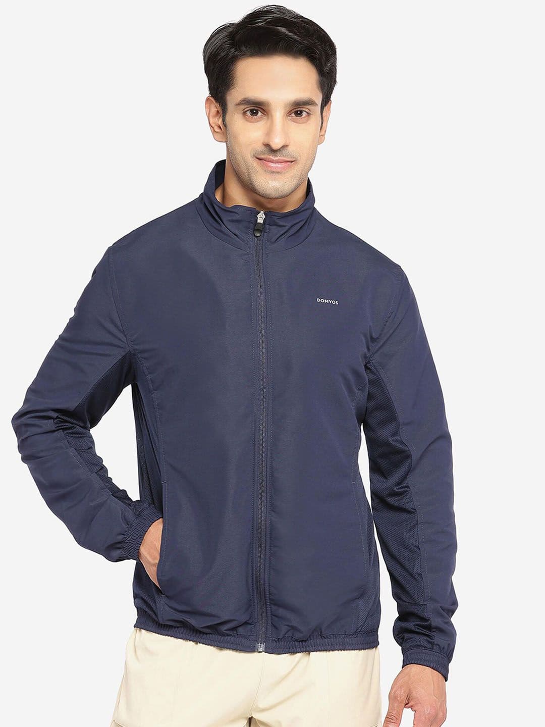 Decathlon Domyos - Men Blue FJA 100 Breathable Fitness Gym Tracksuit Jacket - view 1