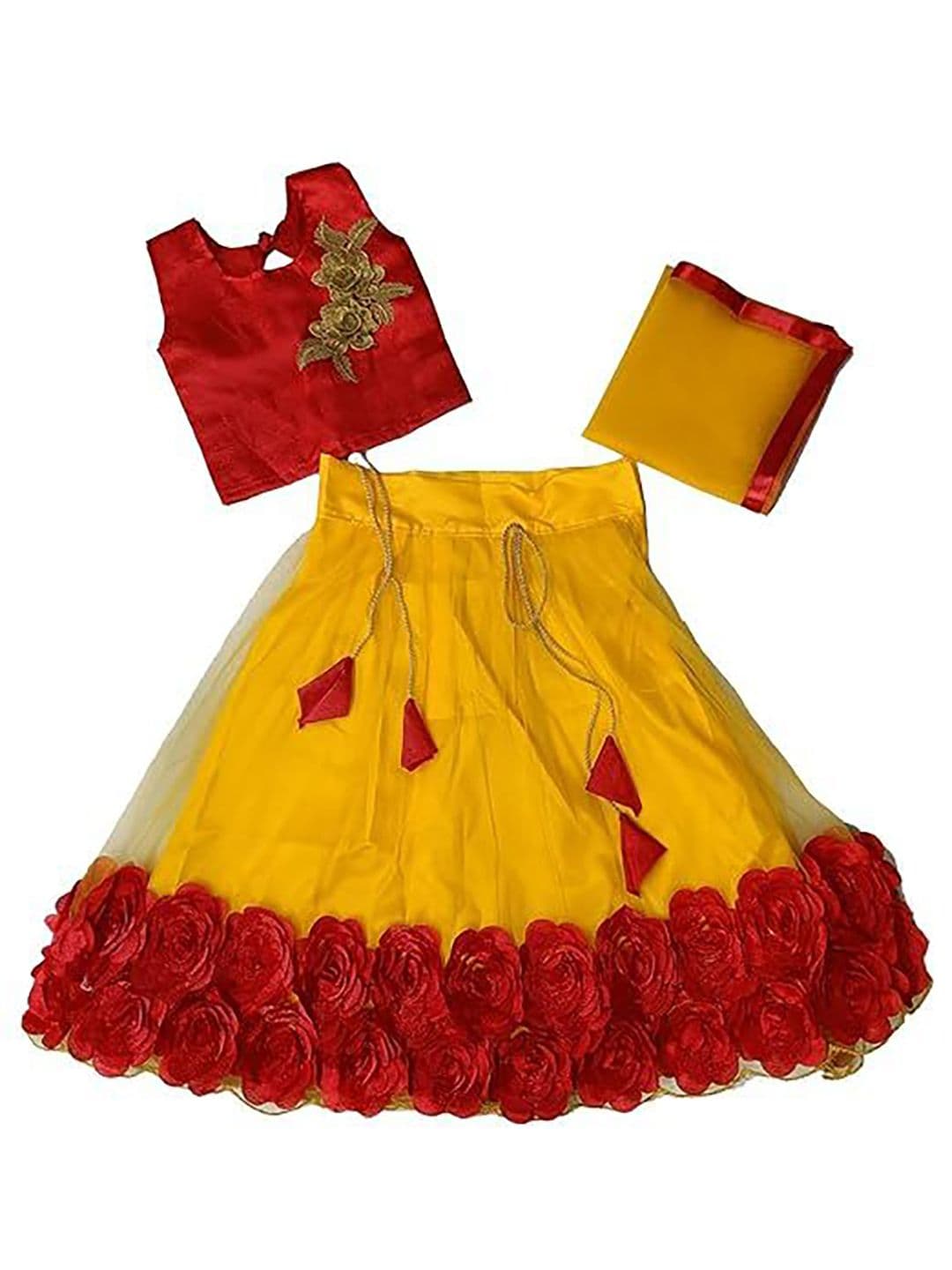 NAJARA FASHION Girls Ready to Wear Lehenga & Blouse With Dupatta - view 1