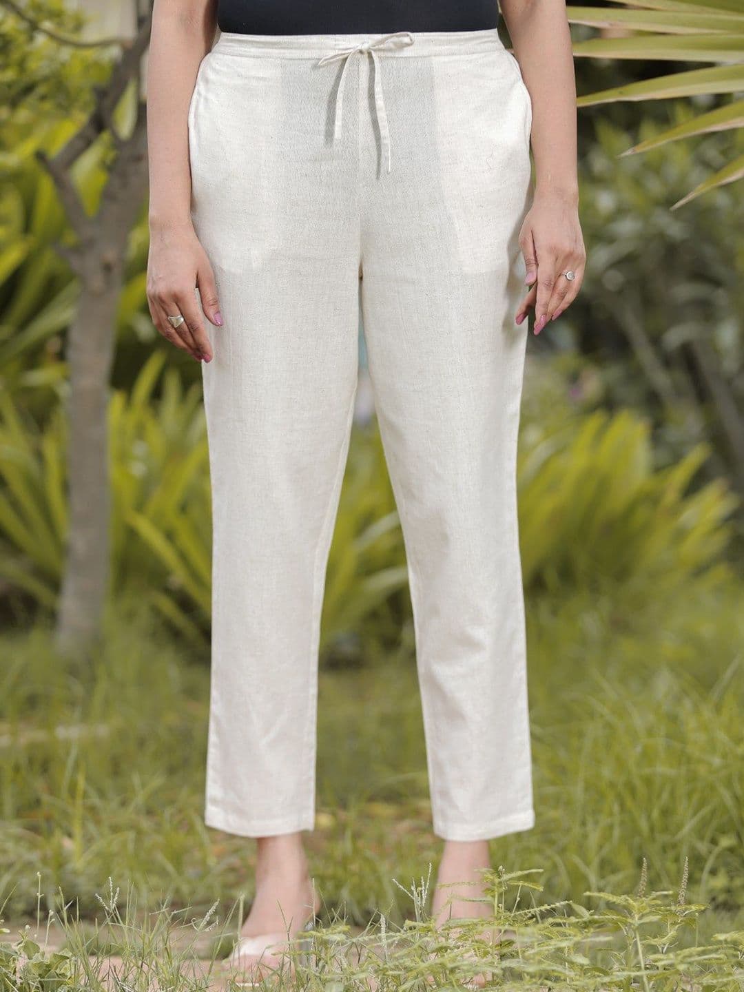 Aramya Women Linen Ethnic Palazzos - view 1