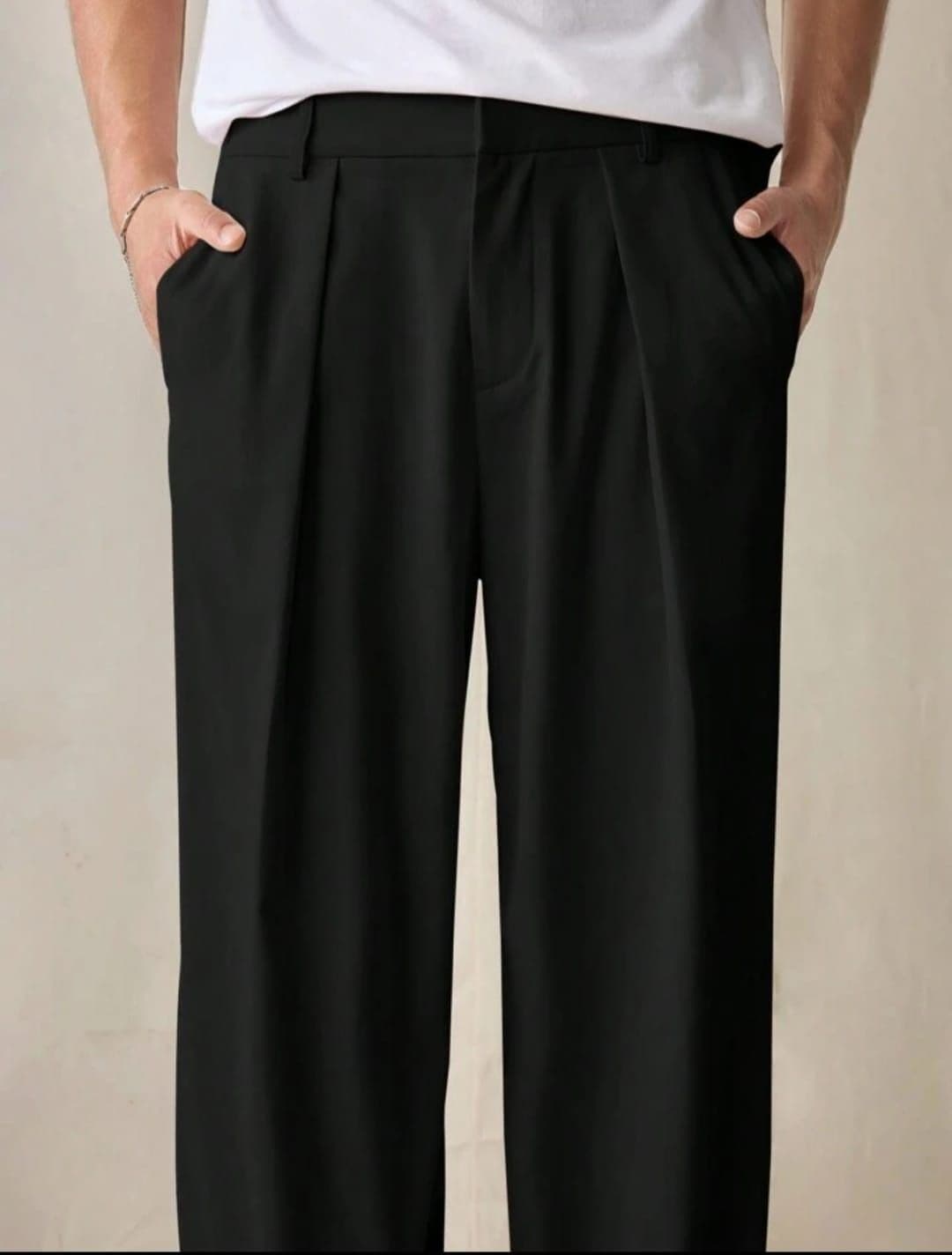 BROADSTAR Men Smart Loose Fit Easy Wash Pleated Trousers - view 1