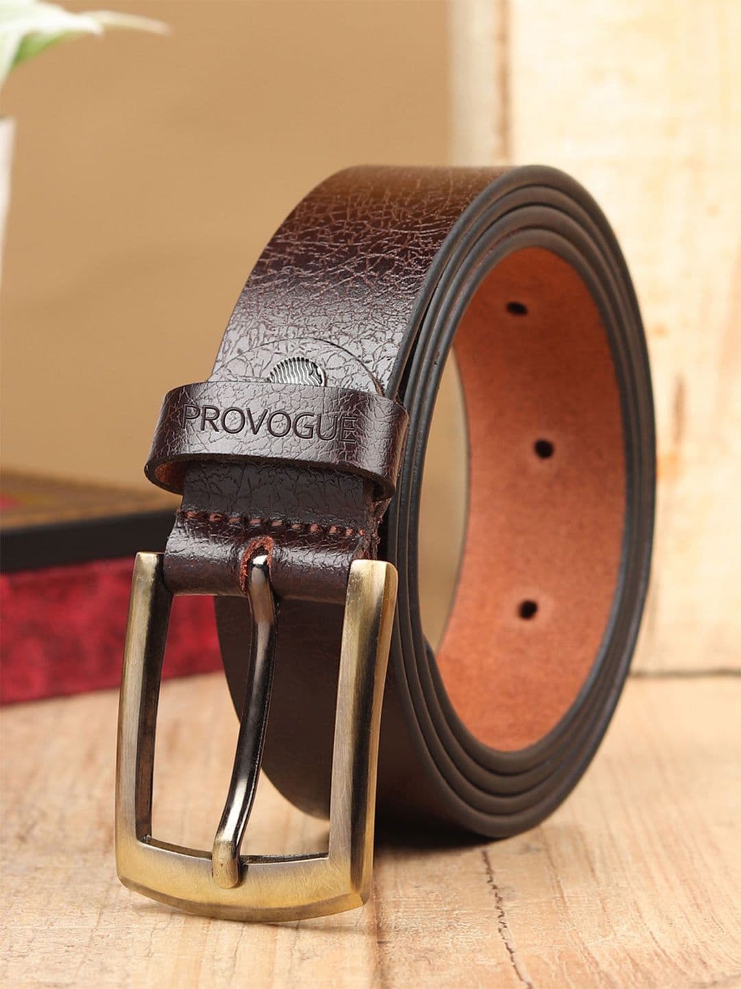 Provogue Men Textured Leather Formal Belt - view 1