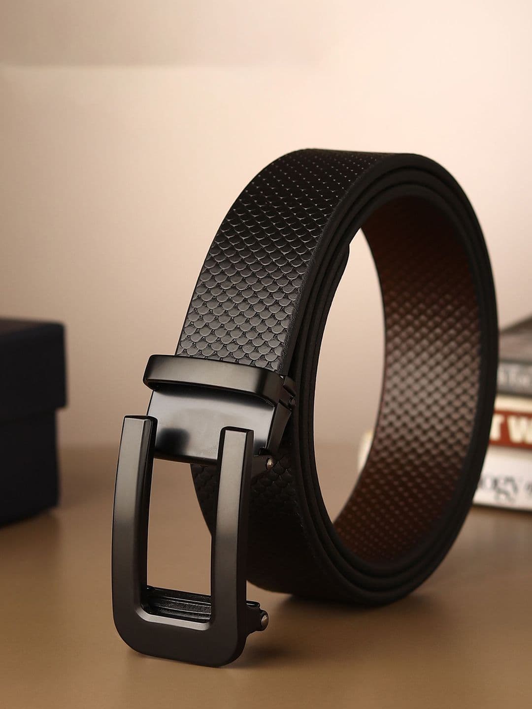 Provogue Men Textured Leather Belt - view 1