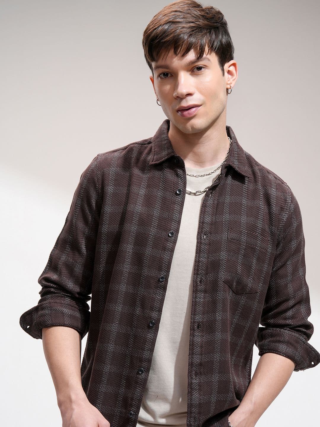 HIGHLANDER Men Checke Casual Shirt - view 1