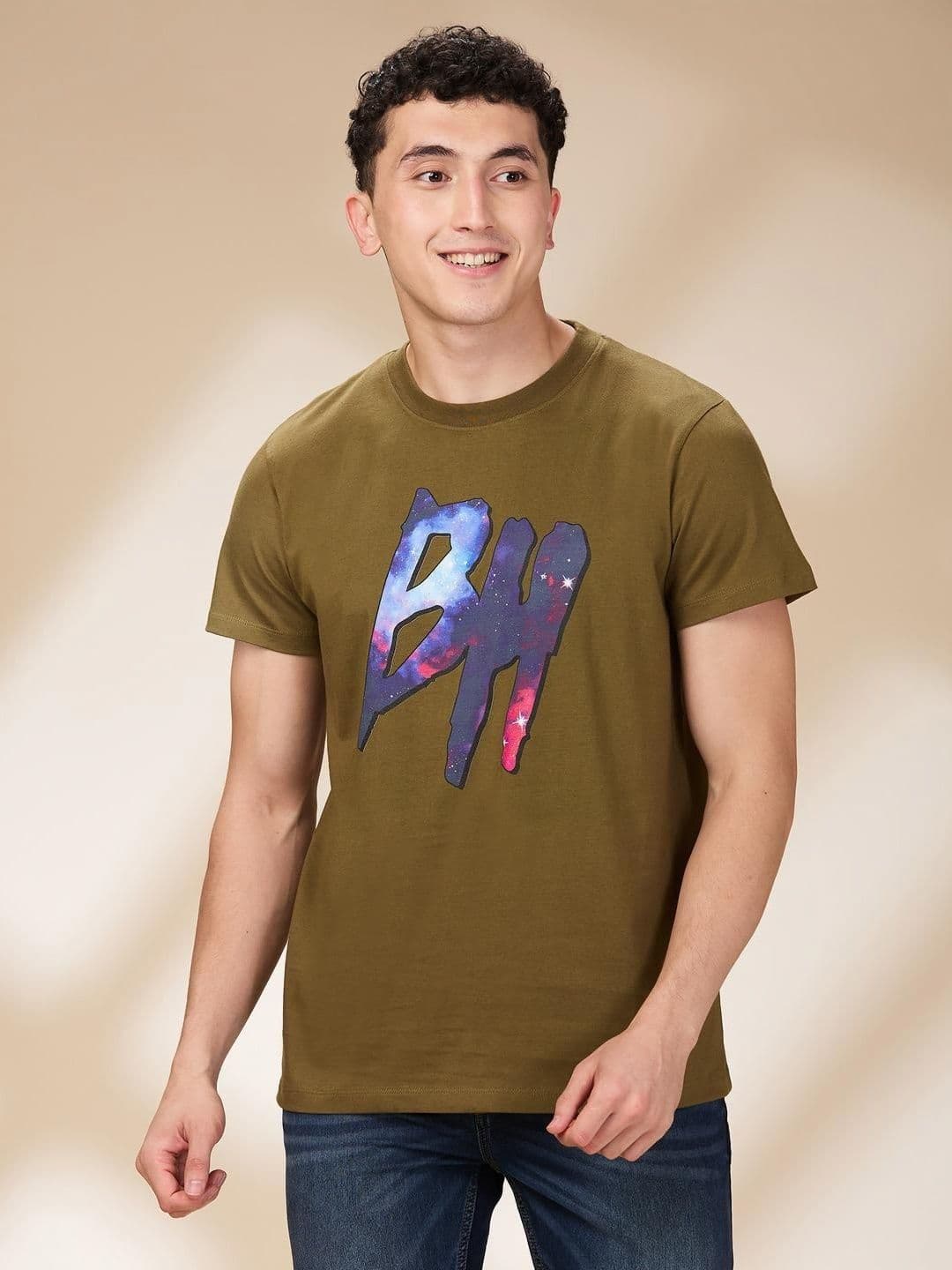 Being Human Men Typography Printed Round Neck Cotton T-shirt - view 1