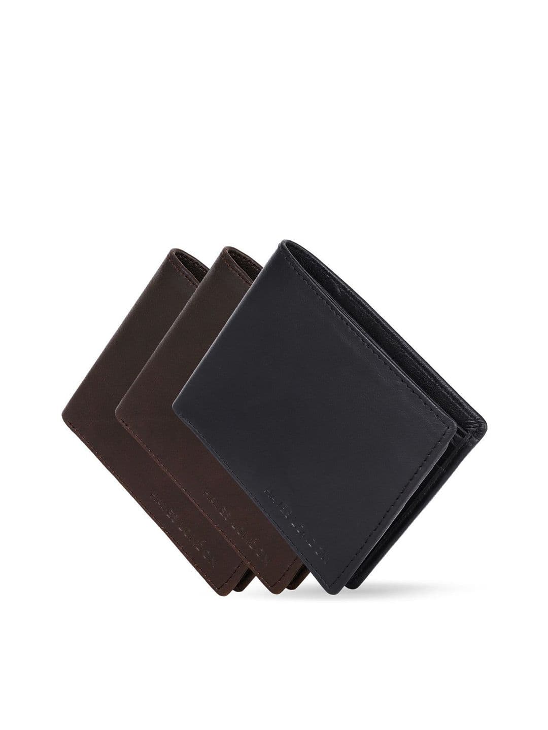 Hayes London Men Wallets Pack of 3 Genuine Leather with RFID Blocking Combo - view 1