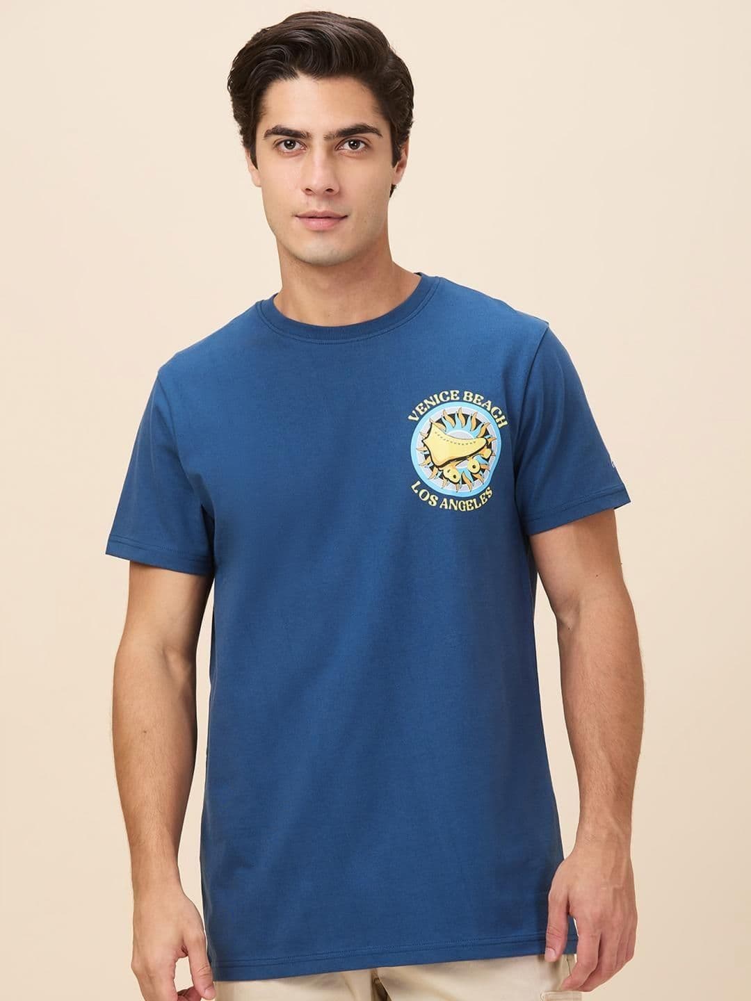 Being Human Men Typography Printed Round Neck Cotton Relaxed Fit T-shirt - view 1