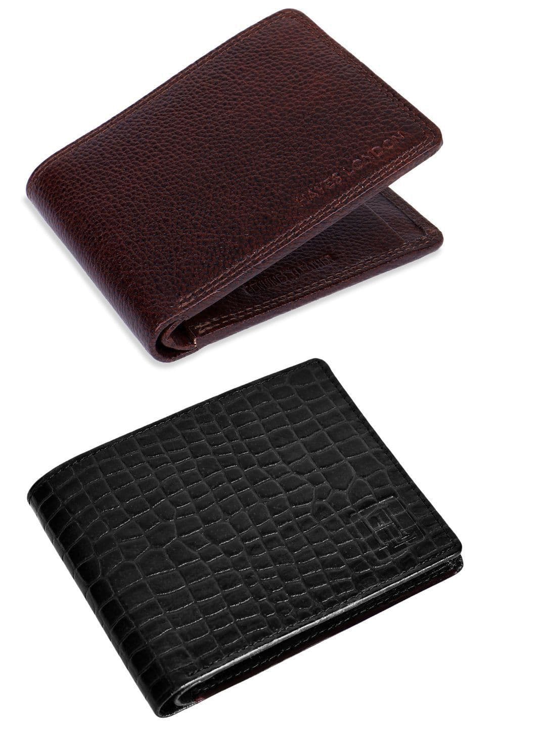 Hayes London Men Wallets Pack of 2 Genuine Leather with RFID Blocking Combo - view 1