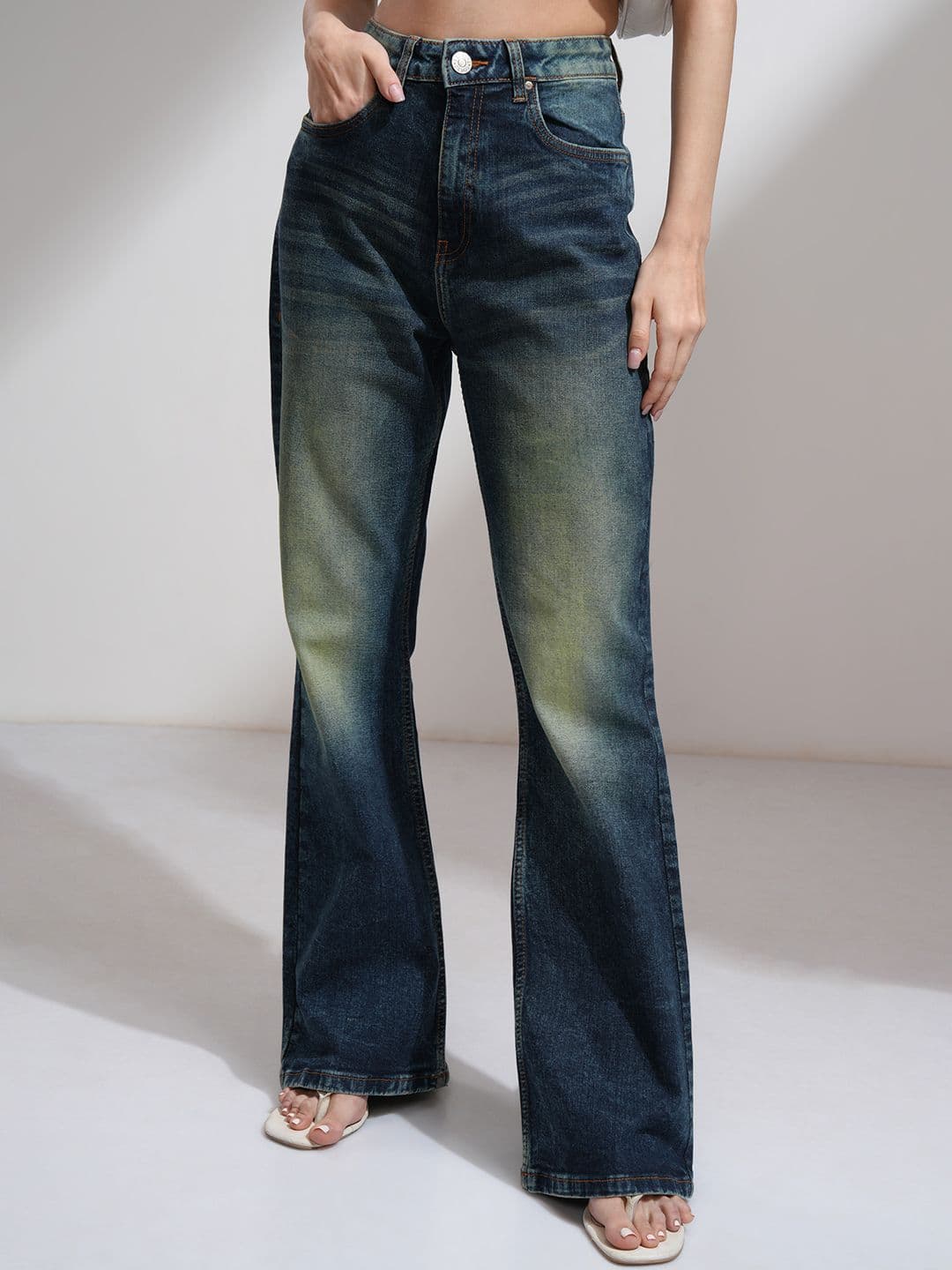 Street By Tokyo Talkies Tokyo Talkies Women High Rise Bell Bottom Jeans - view 1