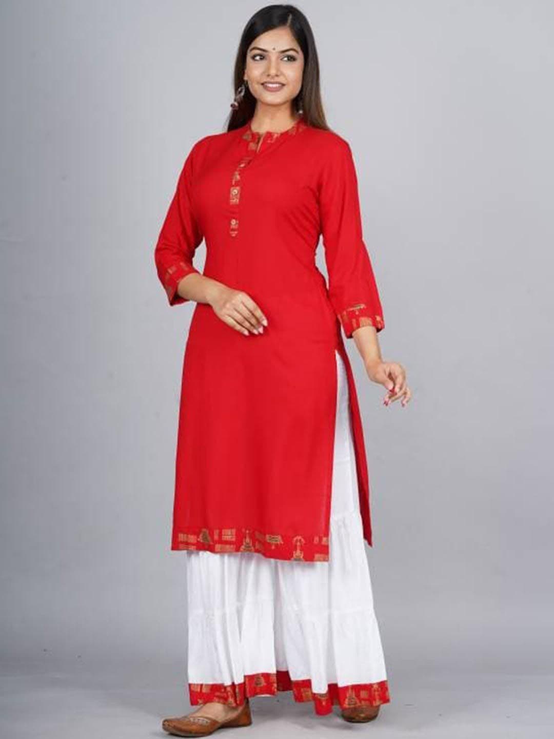 KOTHOTYA Women Regular Kurta with Sharara - view 1