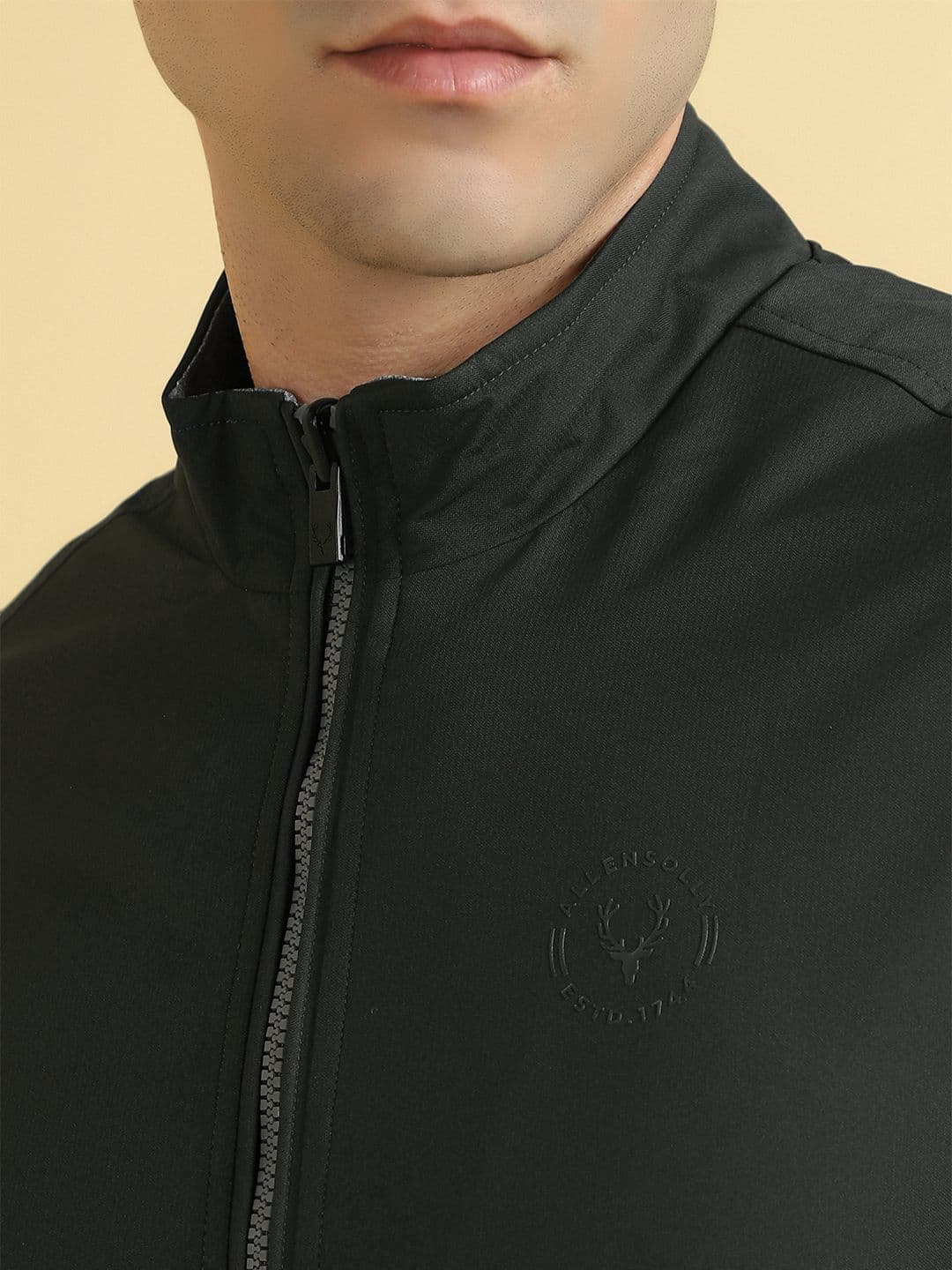 Allen Solly Men Stand Collar Solid Casual Reversible Bomber Jacket - view 1
