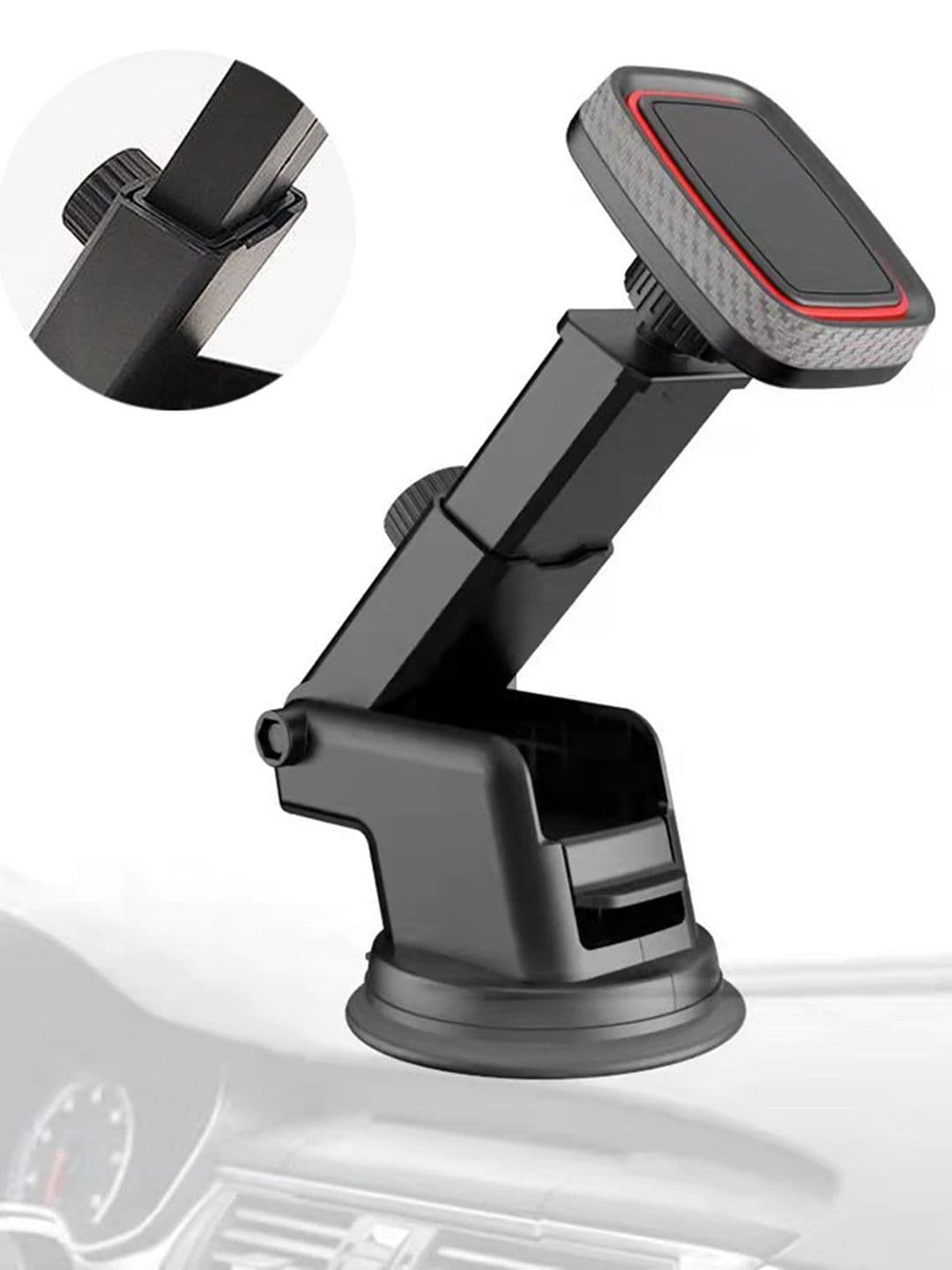 Flenzy 360 Rotation And Suction Cup Adjustable Long Arm Car Phone Holder Holster Cover - view 1