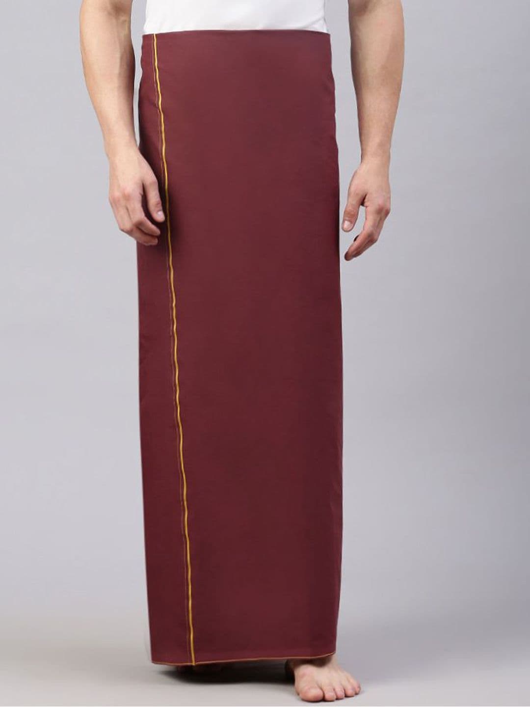 Alaya Men Solid Devotional Dhoti - view 1