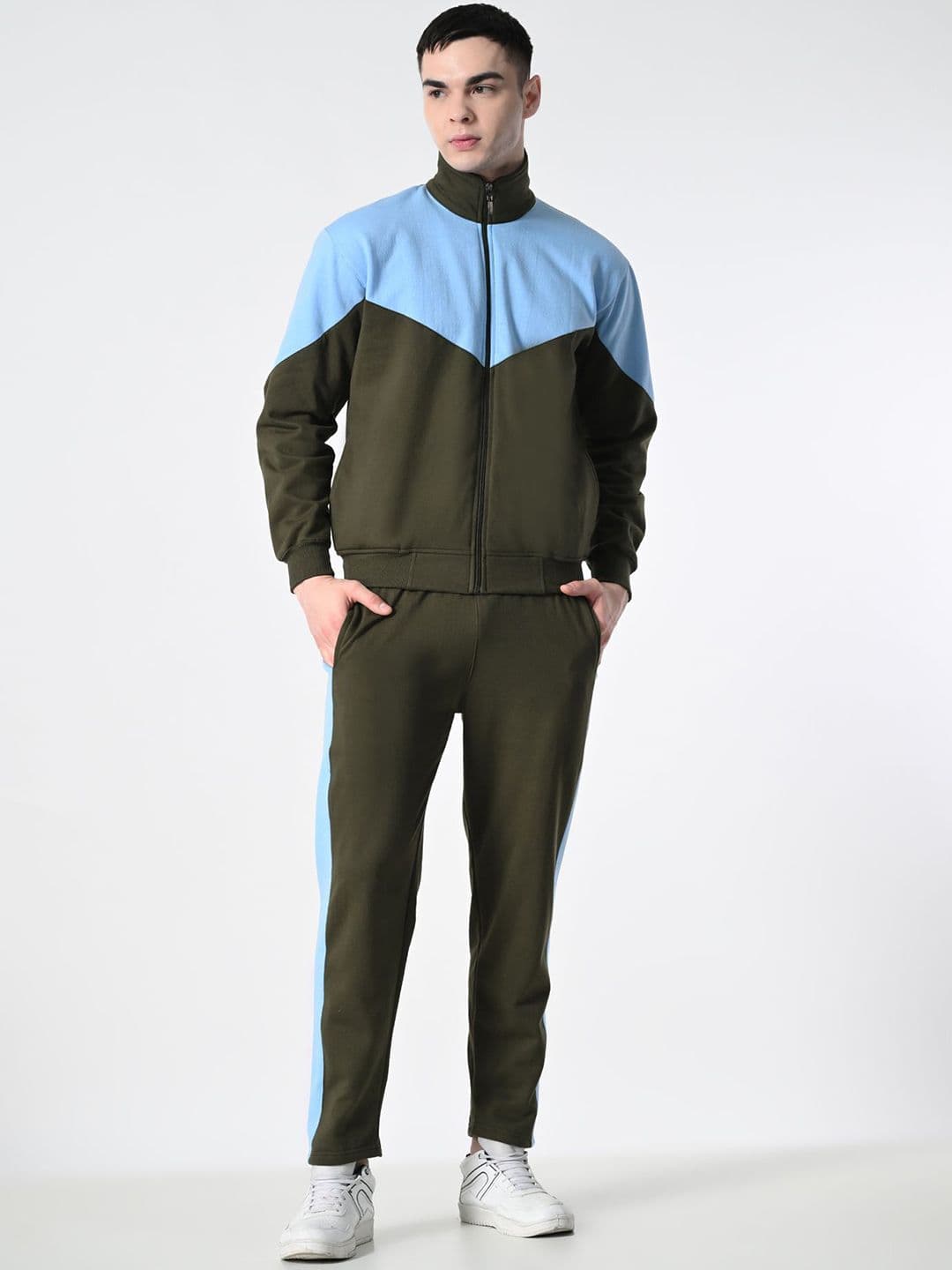 BAESD Color-Blocked Zipper Open Tracksuit - view 1