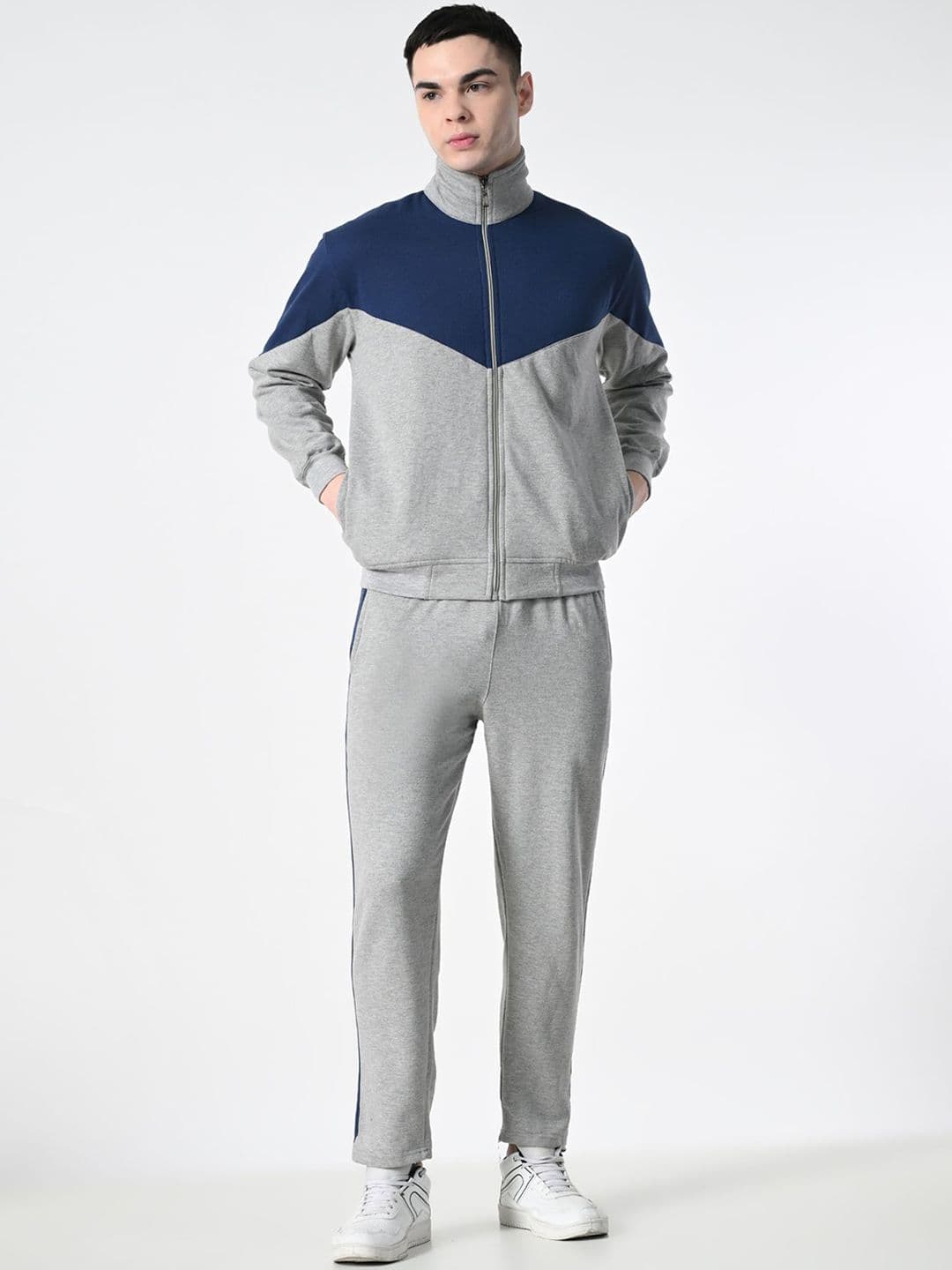 BAESD Color-Blocked Zipper Open Tracksuit - view 1
