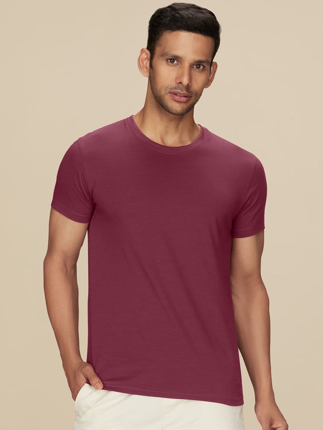 XYXX Pace Ultra breezy, Super Combed Cotton Solid Crew Neck T-Shirt - view 1