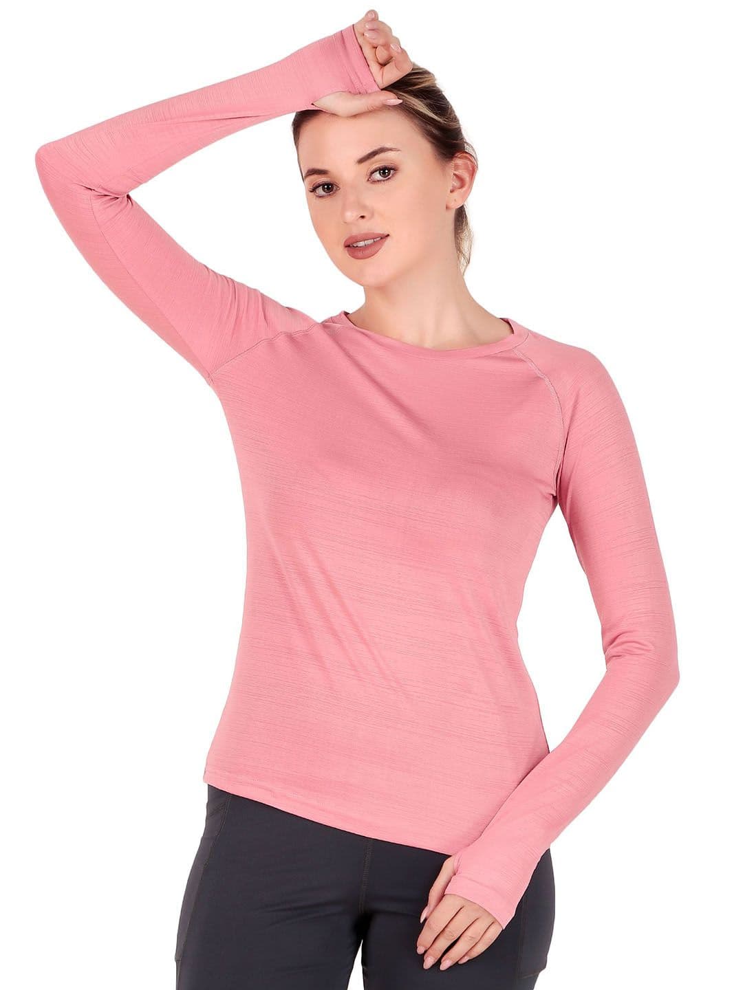 Flingr Women Dri-FIT Solid Round Neck Elastane T-shirt - view 1